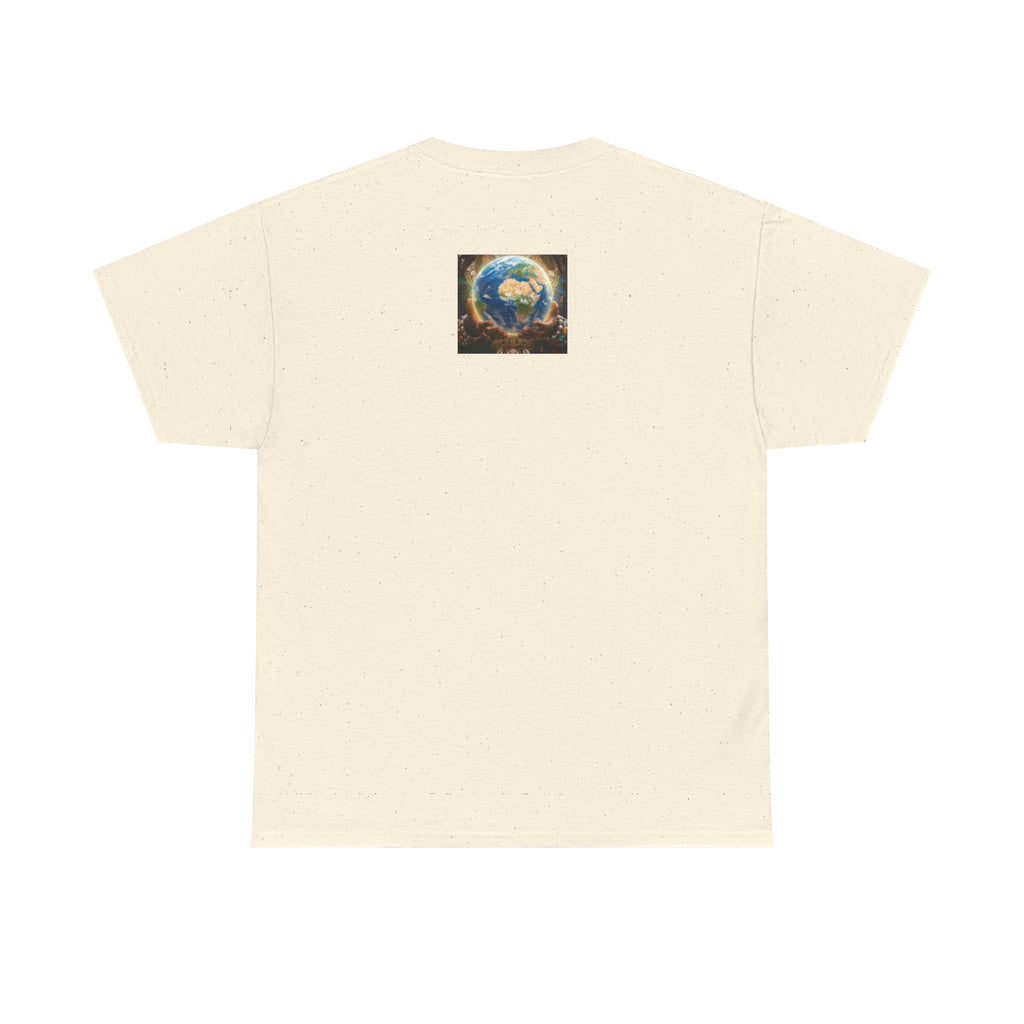 Cosmic Guardian Tee — Earth Mother Spiritual Graphic T-Shirt