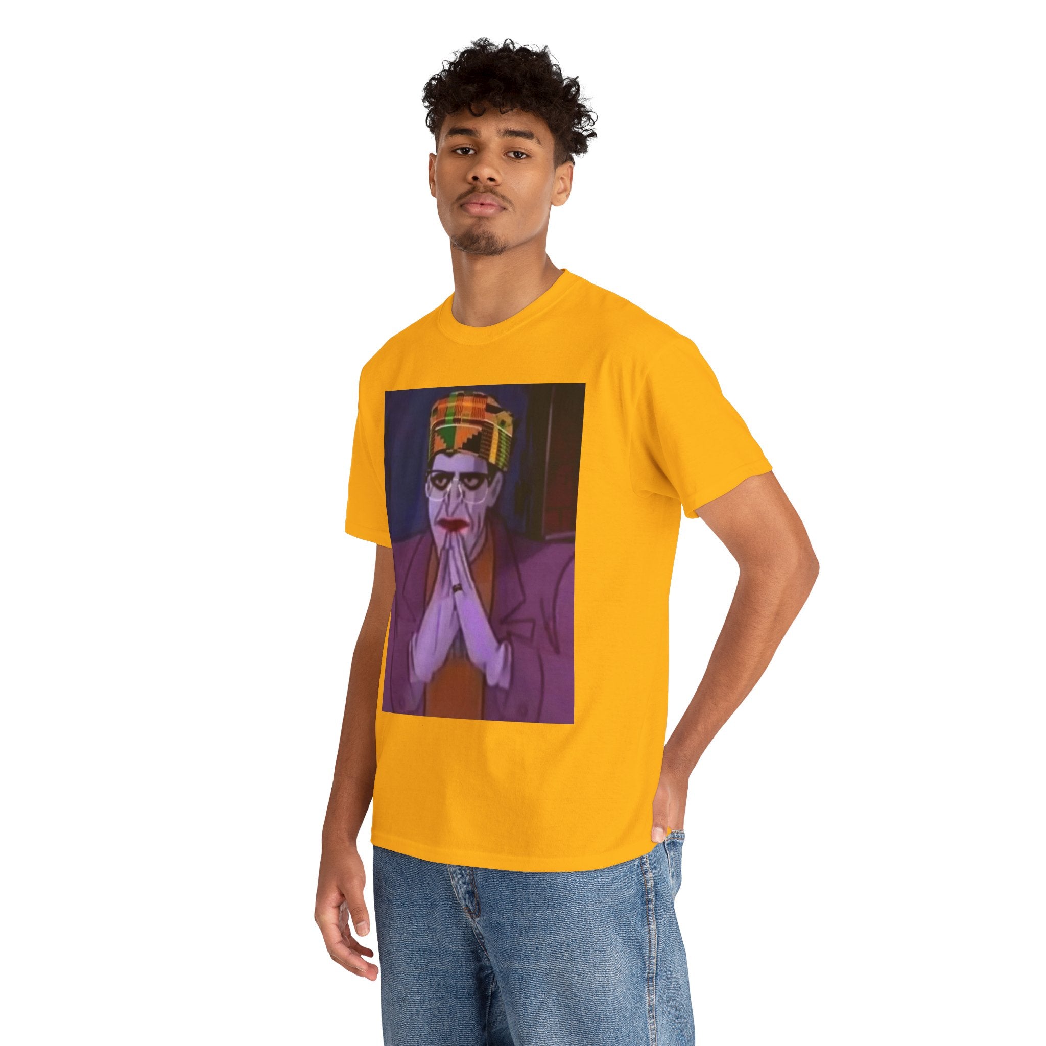 Graphic Tee — Vintage Afrocentric Joker Portrait & Psychedelic Raised Fist Art