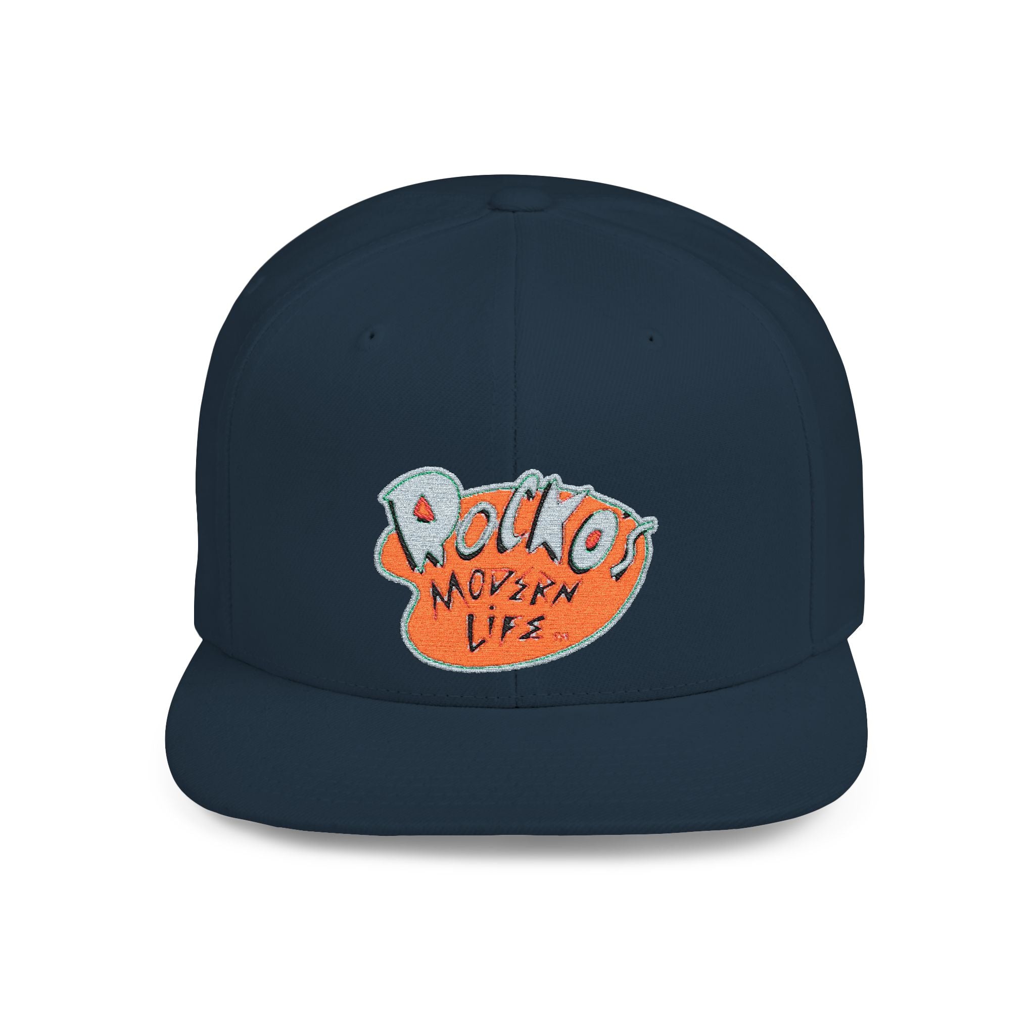 Snapback Hat — Polka Nutter Vibe Embroidered Flat-Bill Cap