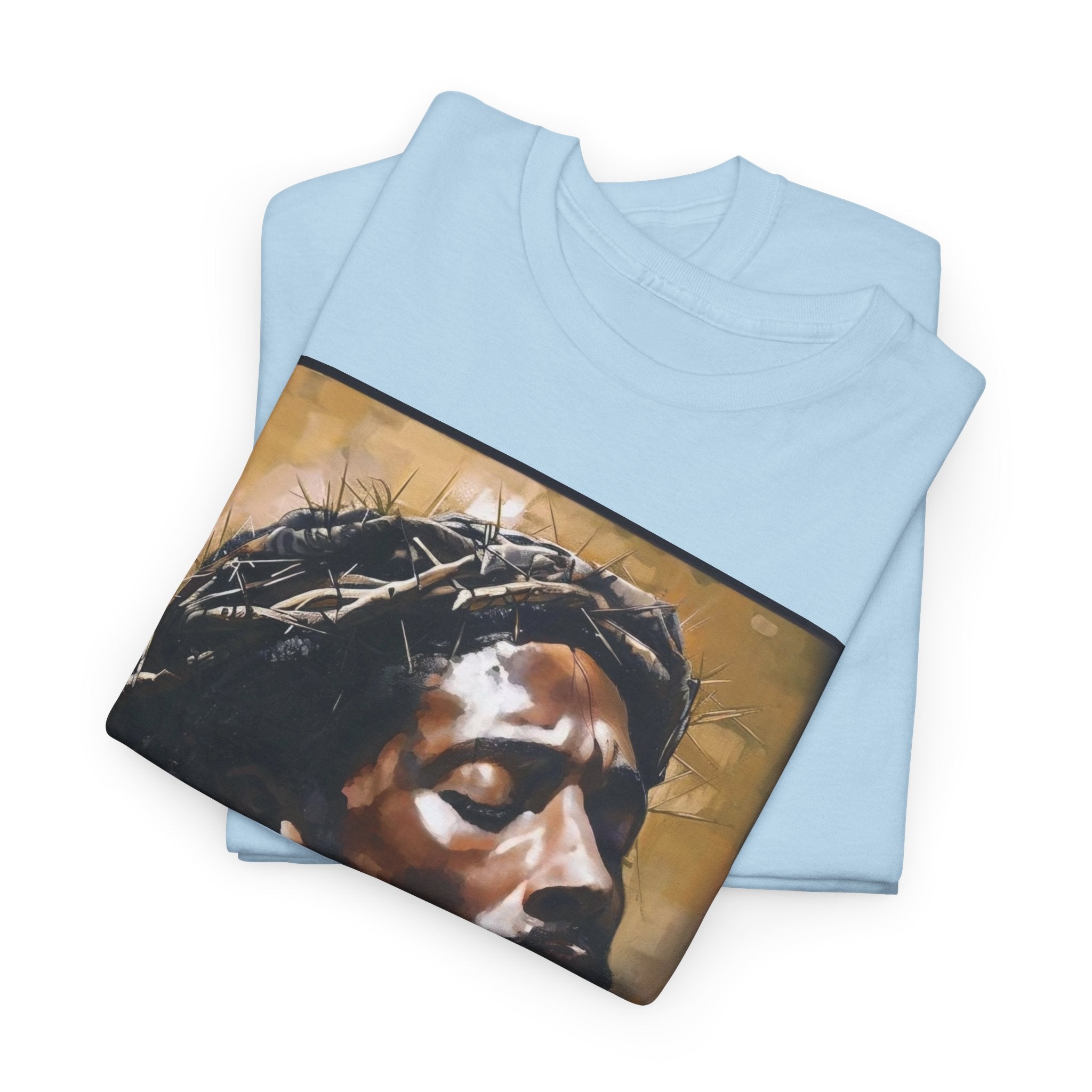 Jesus Portrait Tee with 'This Is Not A Boycott — This Is A Wealth Transfer' Back Emblem