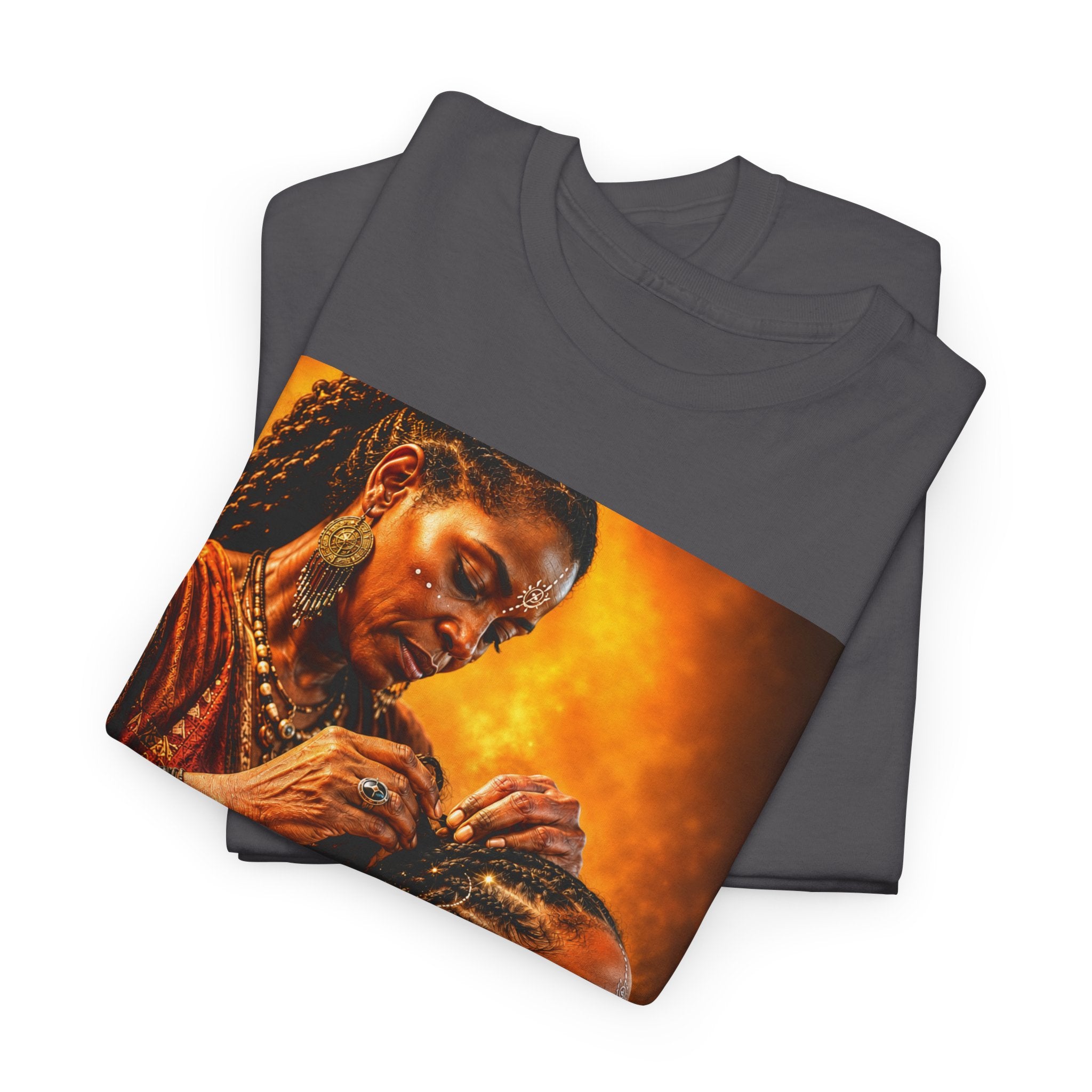 Afrocentric Braiding Tee – "This Is Not A Phase" Empowerment Graphic T-Shirt