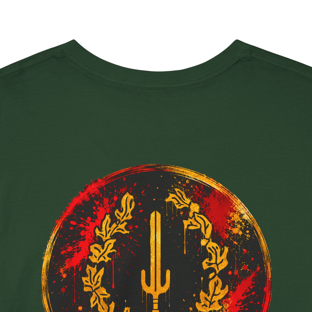 Laurel Trident Tee — Vintage Gold Emblem Graphic T-Shirt