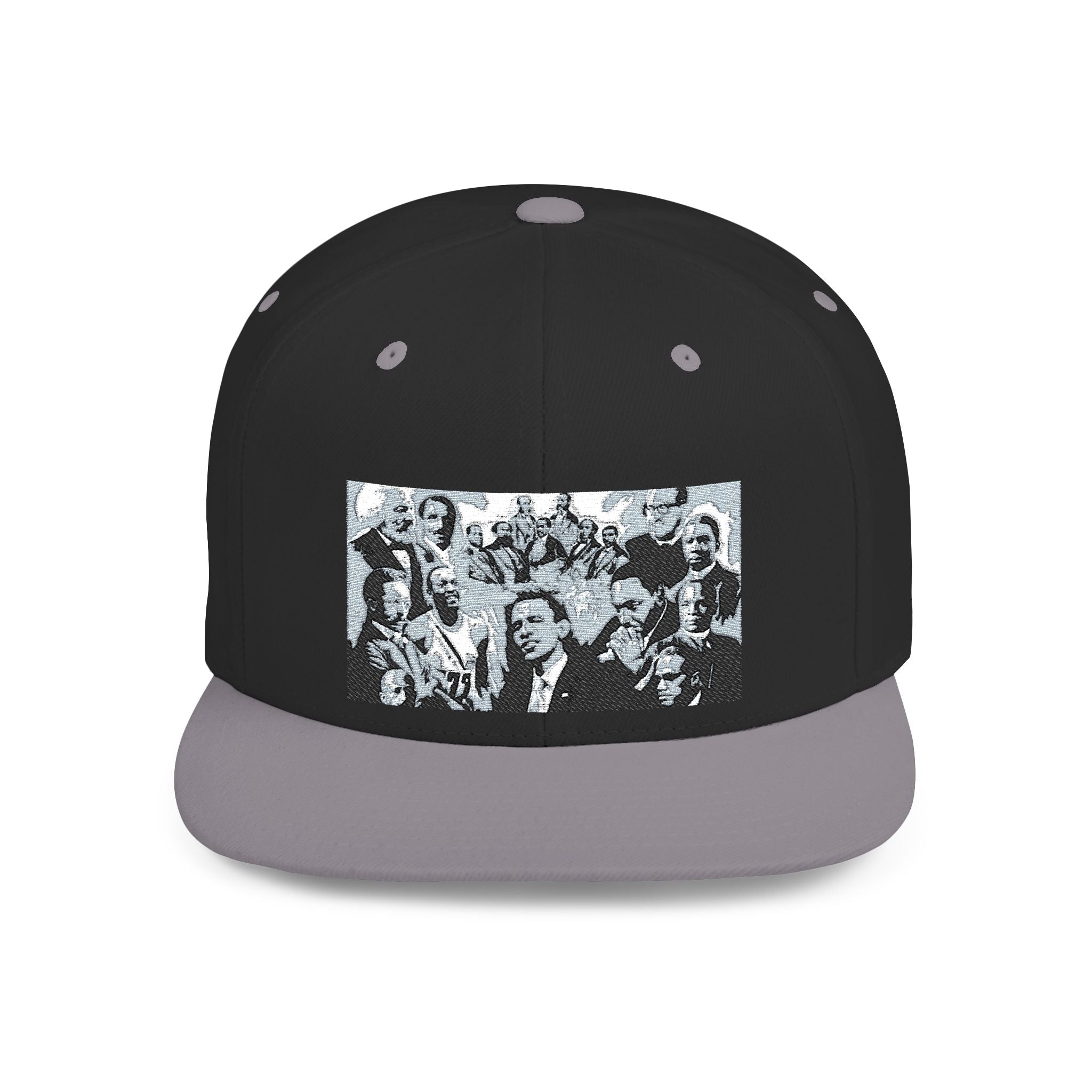 Copy of Reggae Vibes Flat Bill Snapback Hat — Colorful Rasta Music Patch