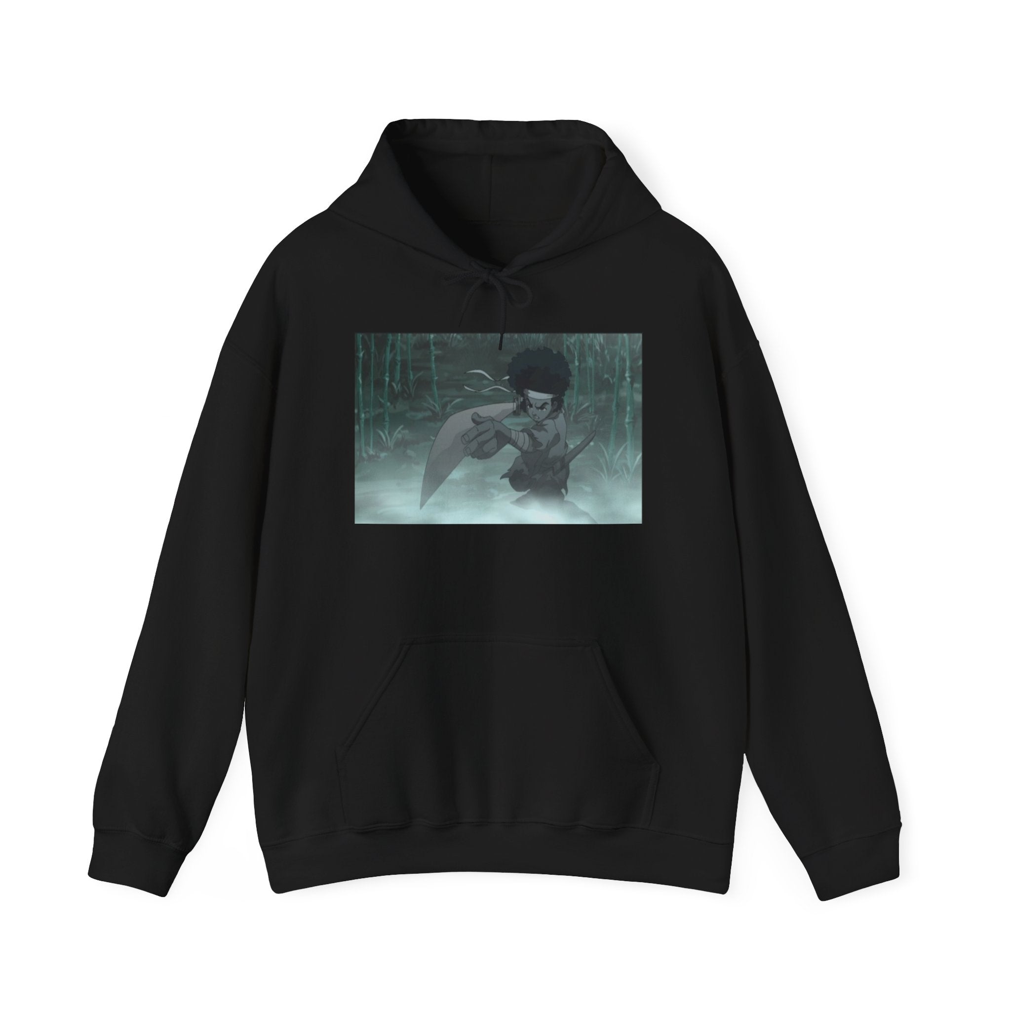 Moody Forest Angel Hoodie — Ethereal Wings Graphic Sweatshirt
