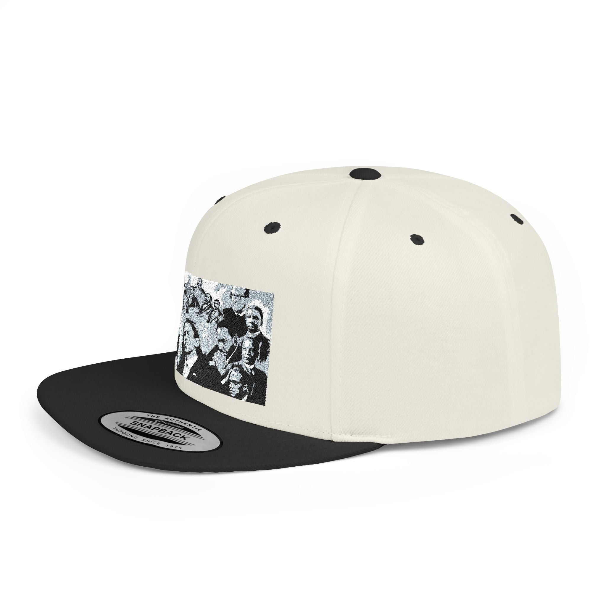 Copy of Reggae Vibes Flat Bill Snapback Hat — Colorful Rasta Music Patch
