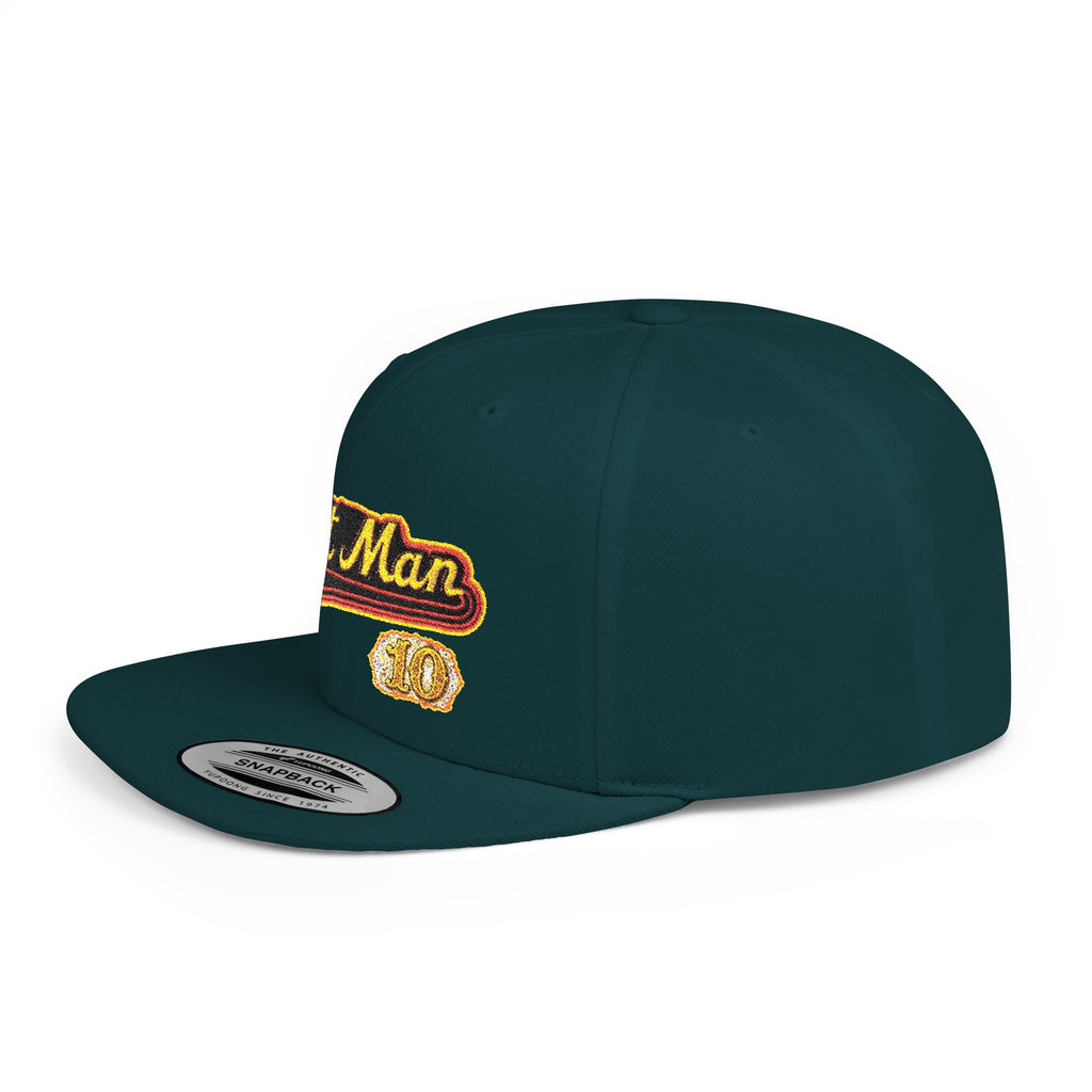 Snapback Hat — Embroidered “Fat Man” Vintage Script Cap