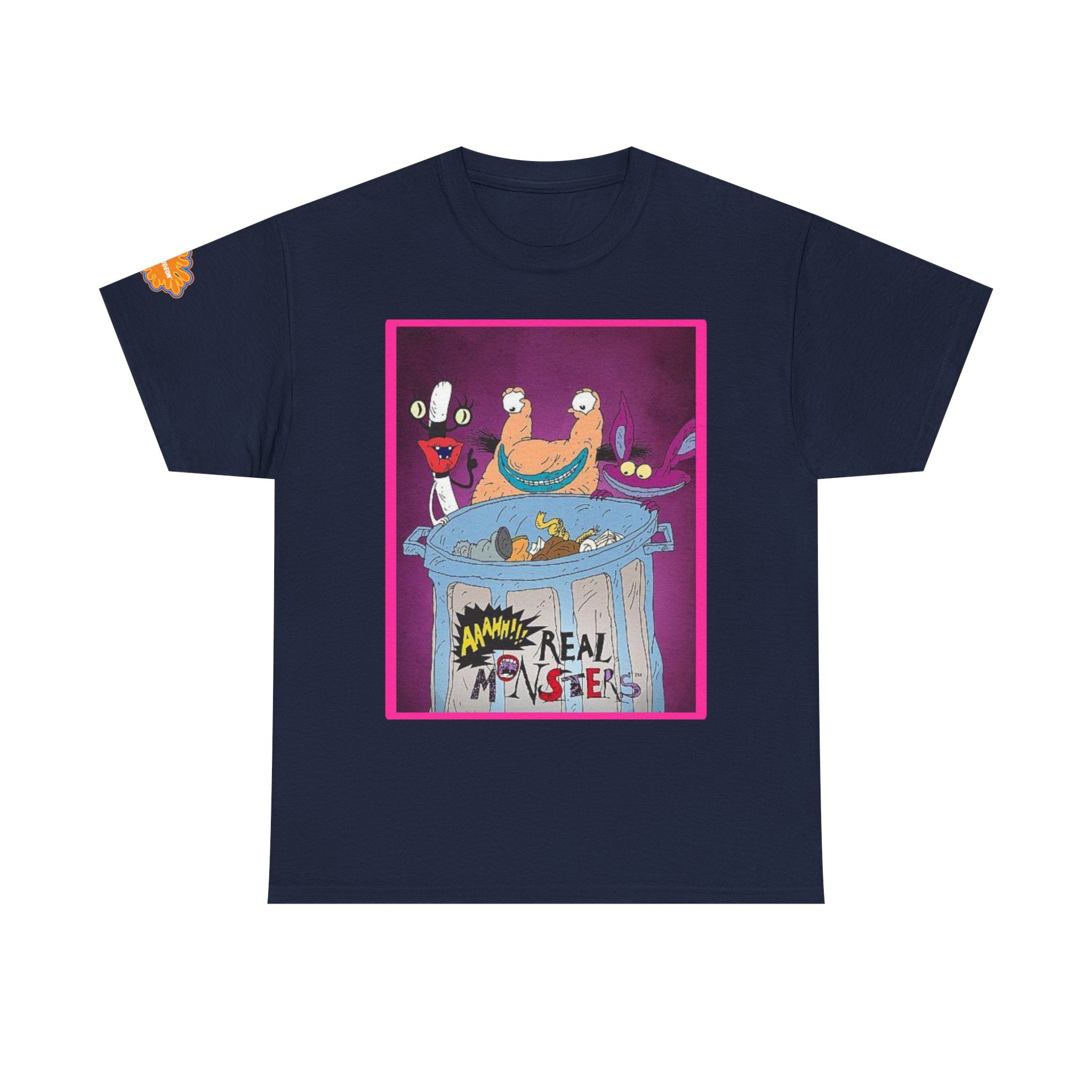 Real Monsters Vintage Cartoon T-Shirt — Nickelodeon Rugrats Crew Tee