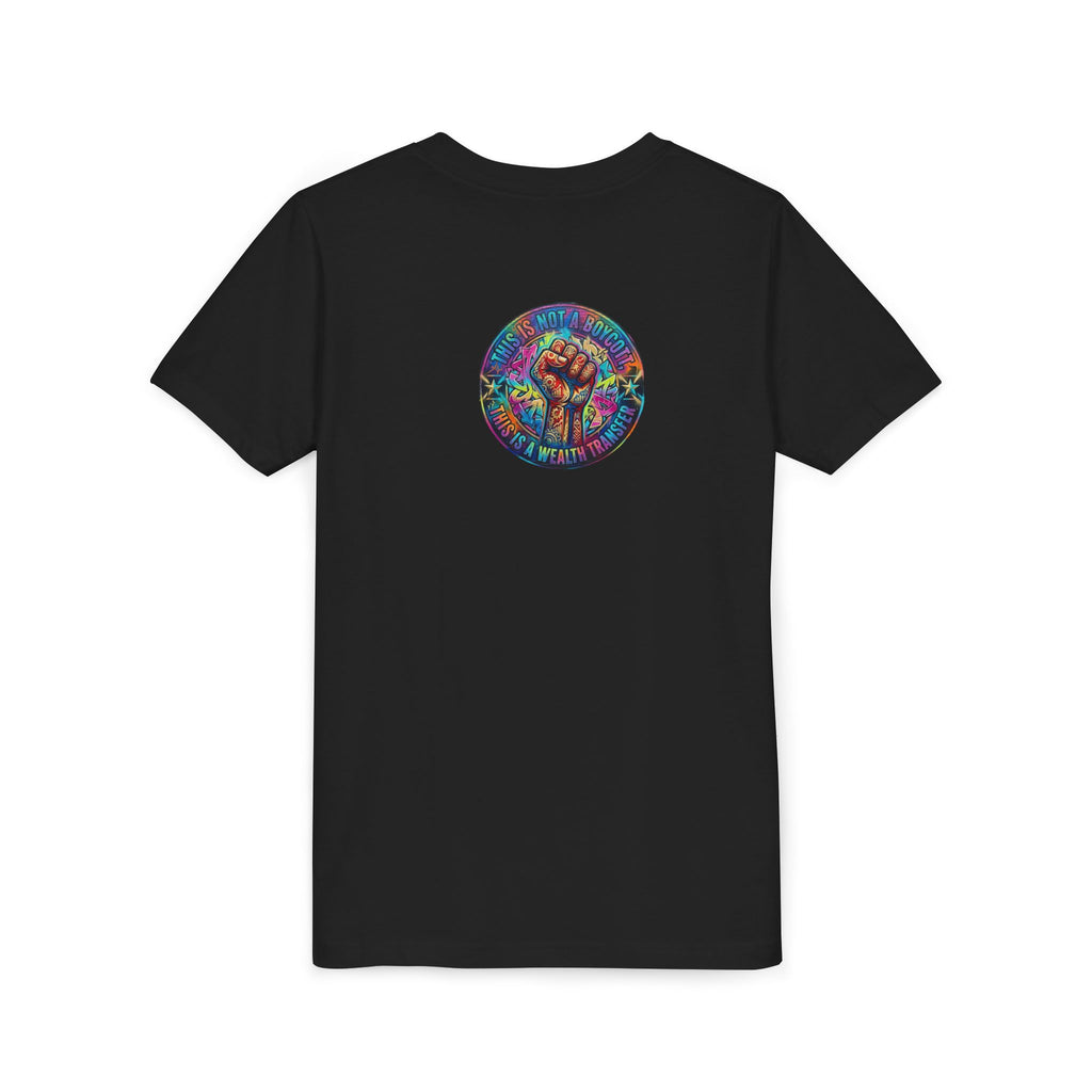 Retro Pixel Explosion Youth Tee — Smiling Avatar, Hearts, Gems & Controllers