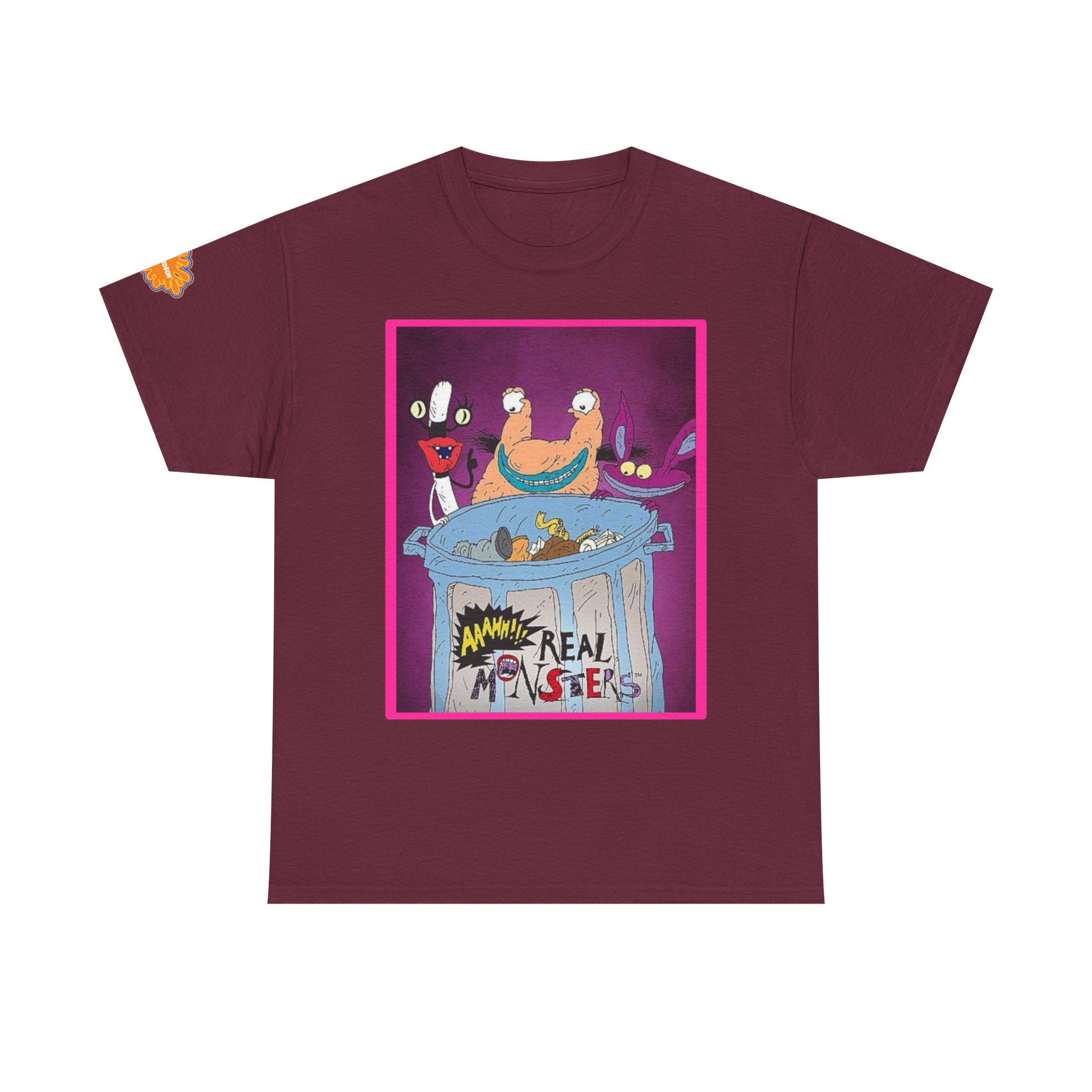 Real Monsters Vintage Cartoon T-Shirt — Nickelodeon Rugrats Crew Tee