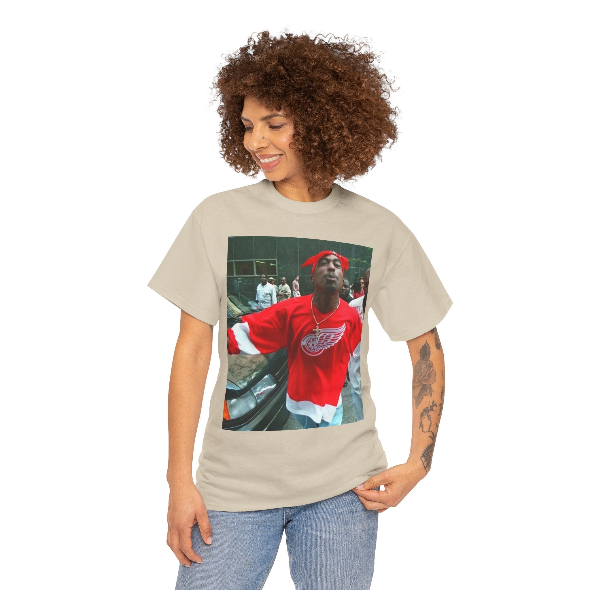 Graphic Tee — Retro Street Photo Print T-Shirt