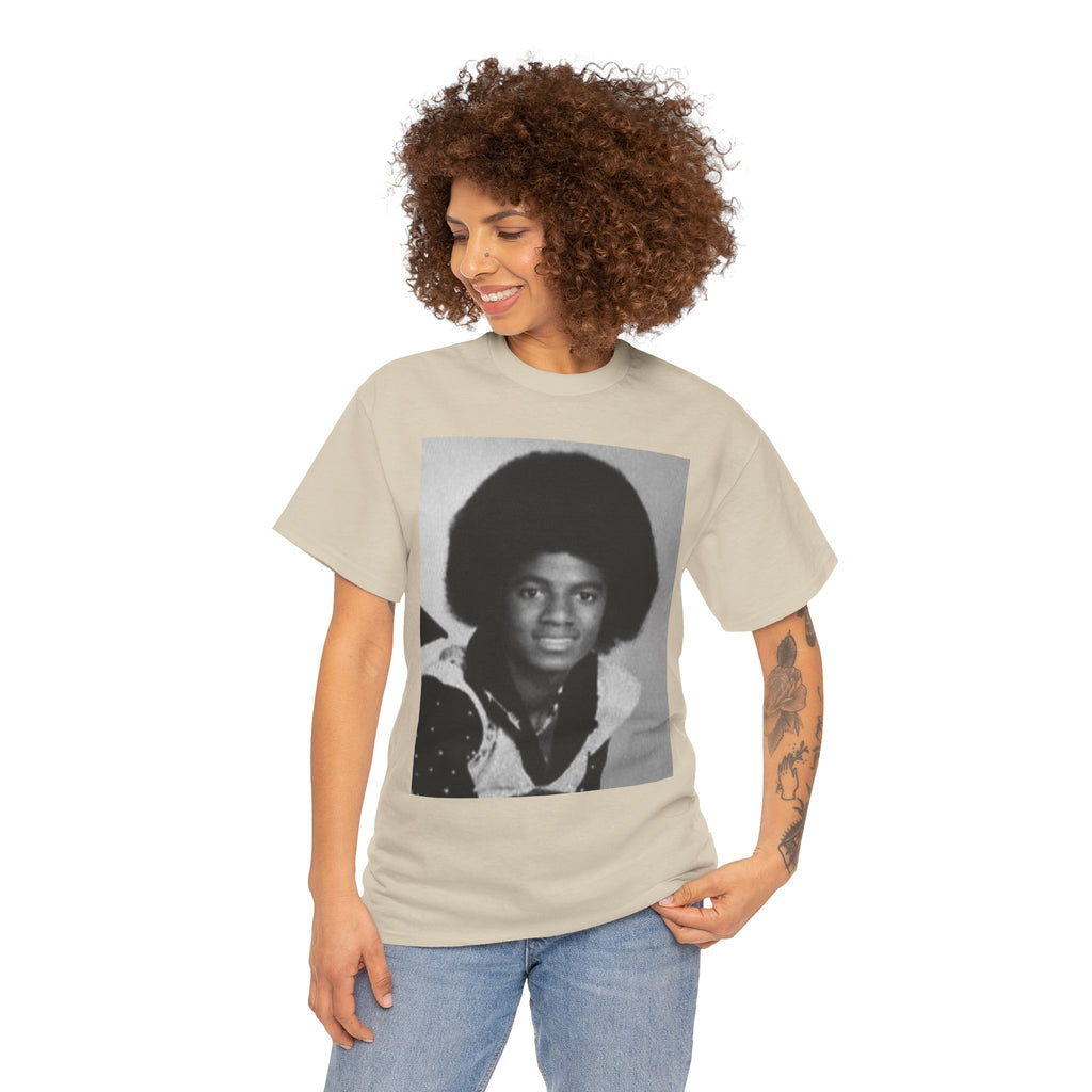 Graphic Tee — Retro Portrait Front with Black Power Fist Back
