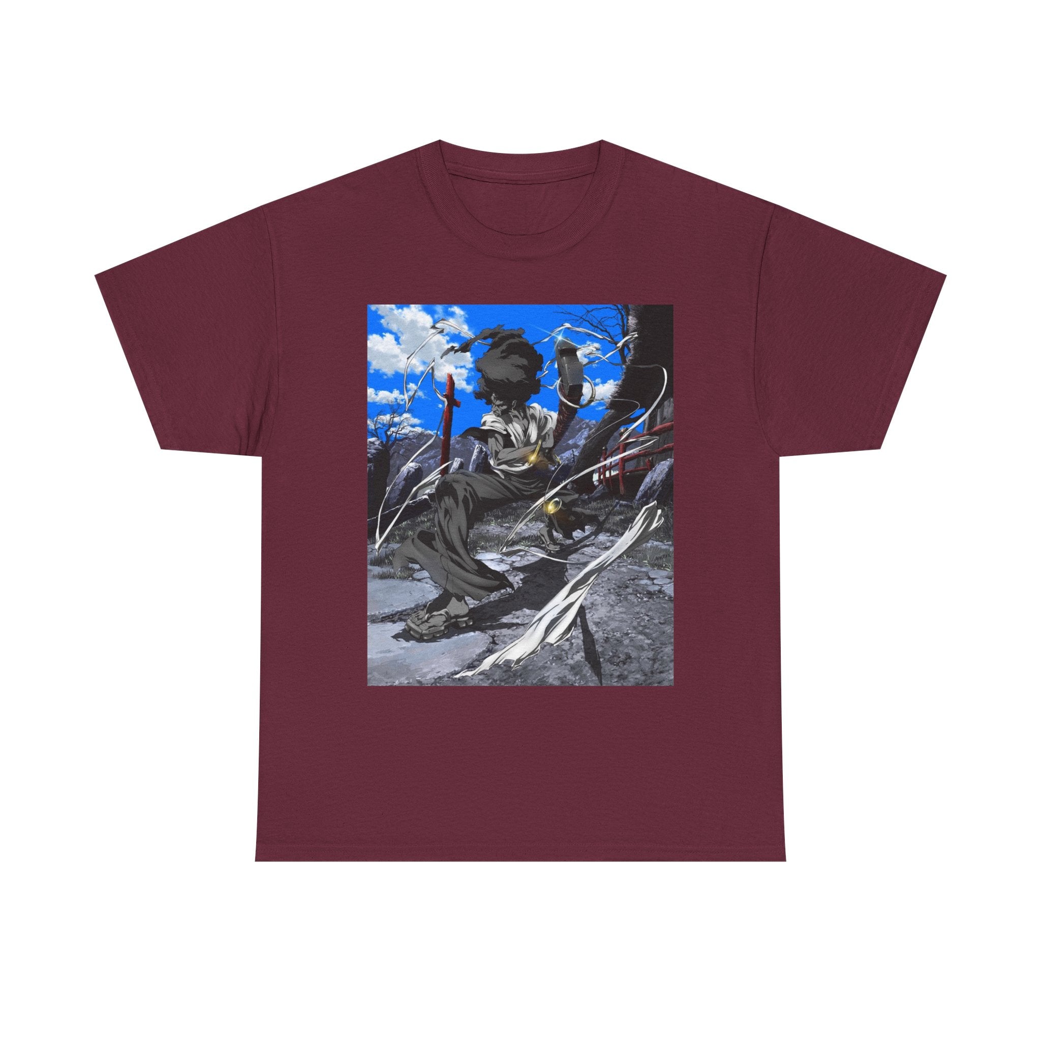 Afro Samurai Graphic Tee — Anime Streetwear T‑Shirt
