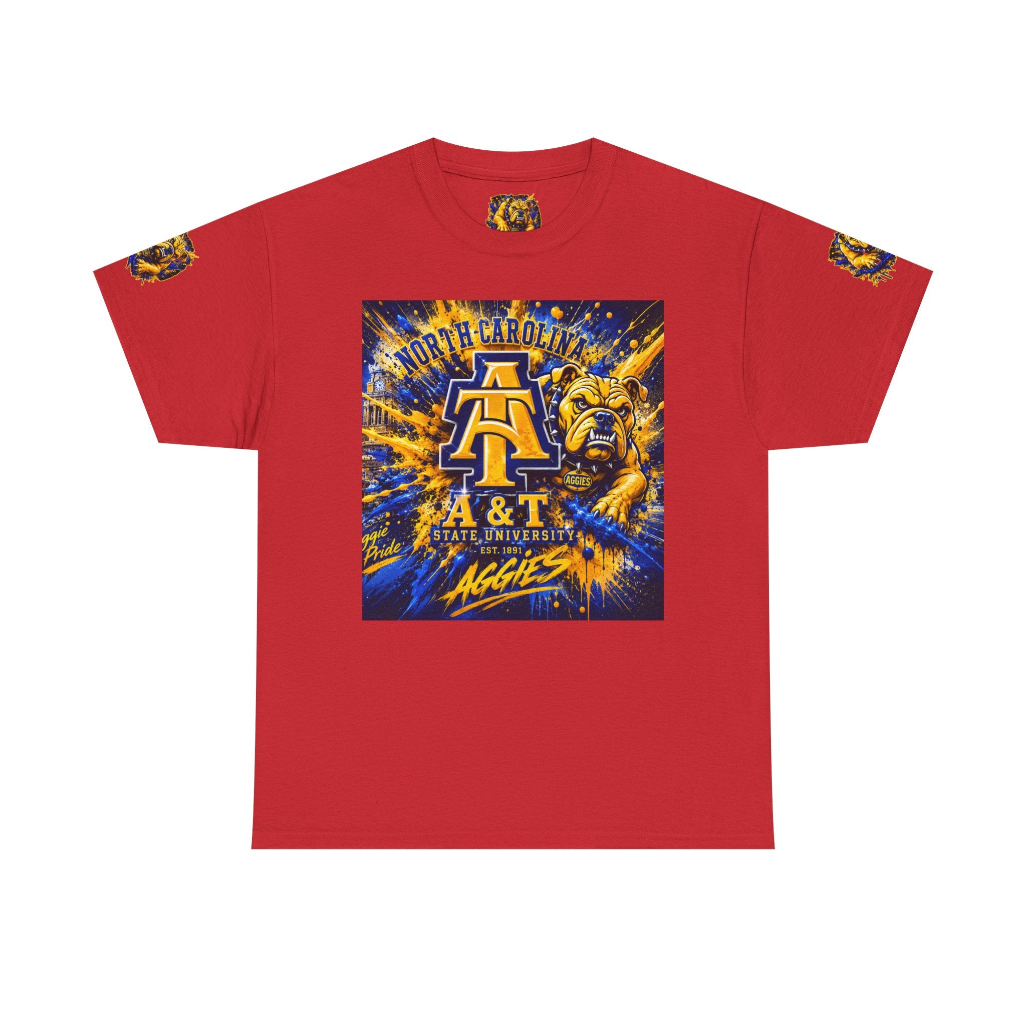 North Carolina A&T Aggies Bulldog T-Shirt — A&T Logo College Tee