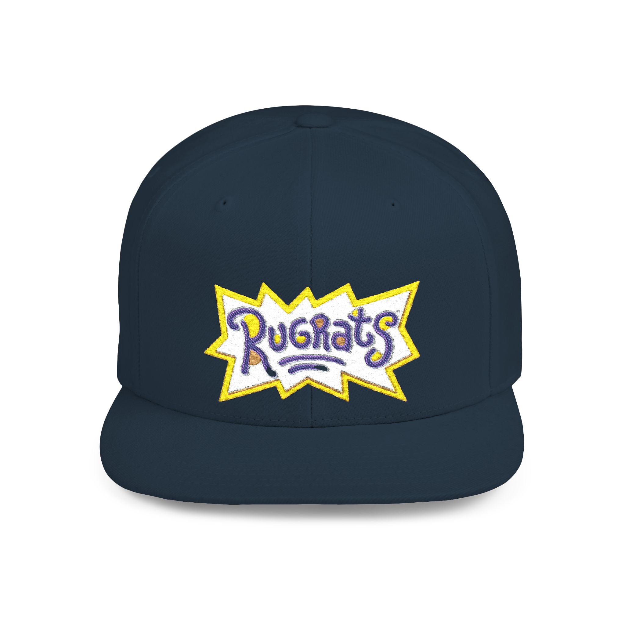 Snapback Hat — Retro 'Rugrats' Logo Flat Bill Cap