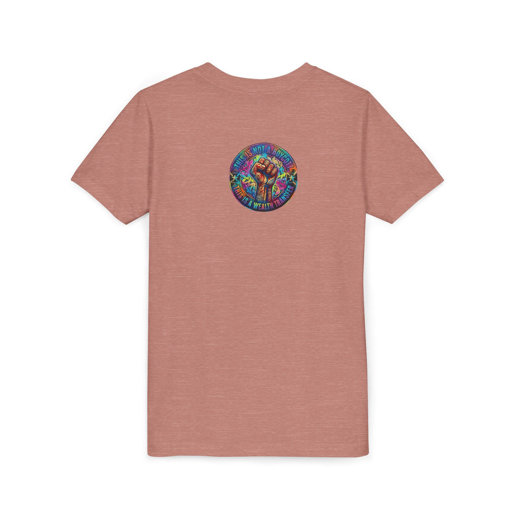 Youth Tee — “BUILD. CREATE. WIN.” Neon Builder City Design