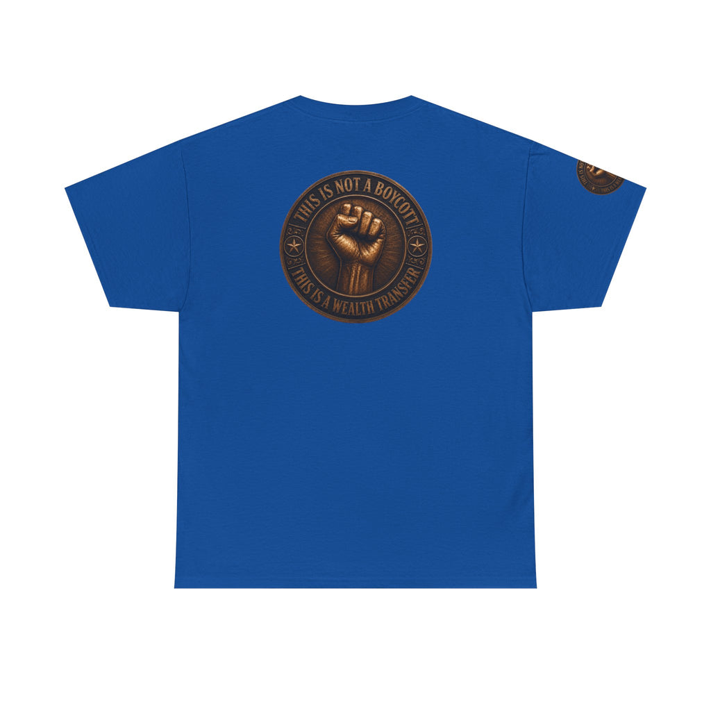 Graphic Tee — 'This Is Not A Boycott' Fist Emblem with Vintage Group Portrait