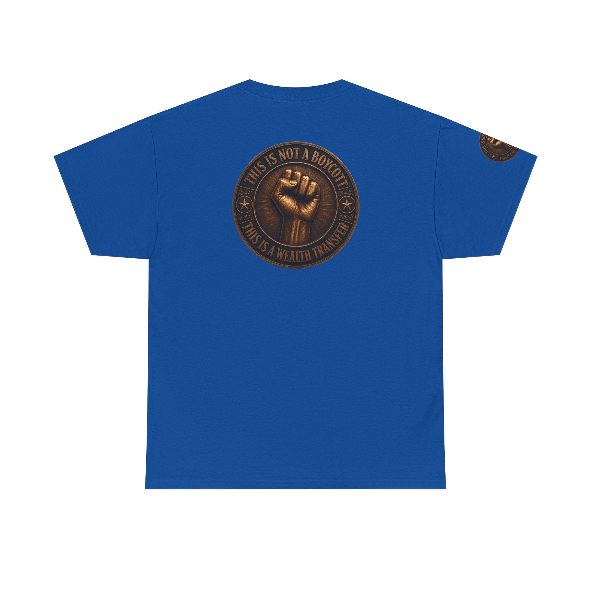 Graphic Tee — 'This Is Not A Boycott' Fist Emblem with Vintage Group Portrait