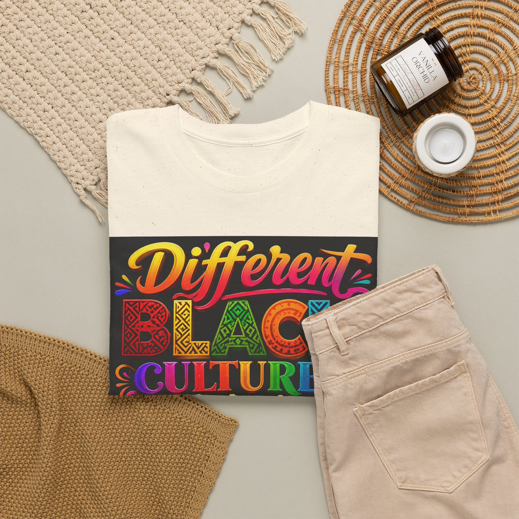 T-Shirt — Different Black Cultures, Same Black Skin Graphic Tee (Black History & Unity)