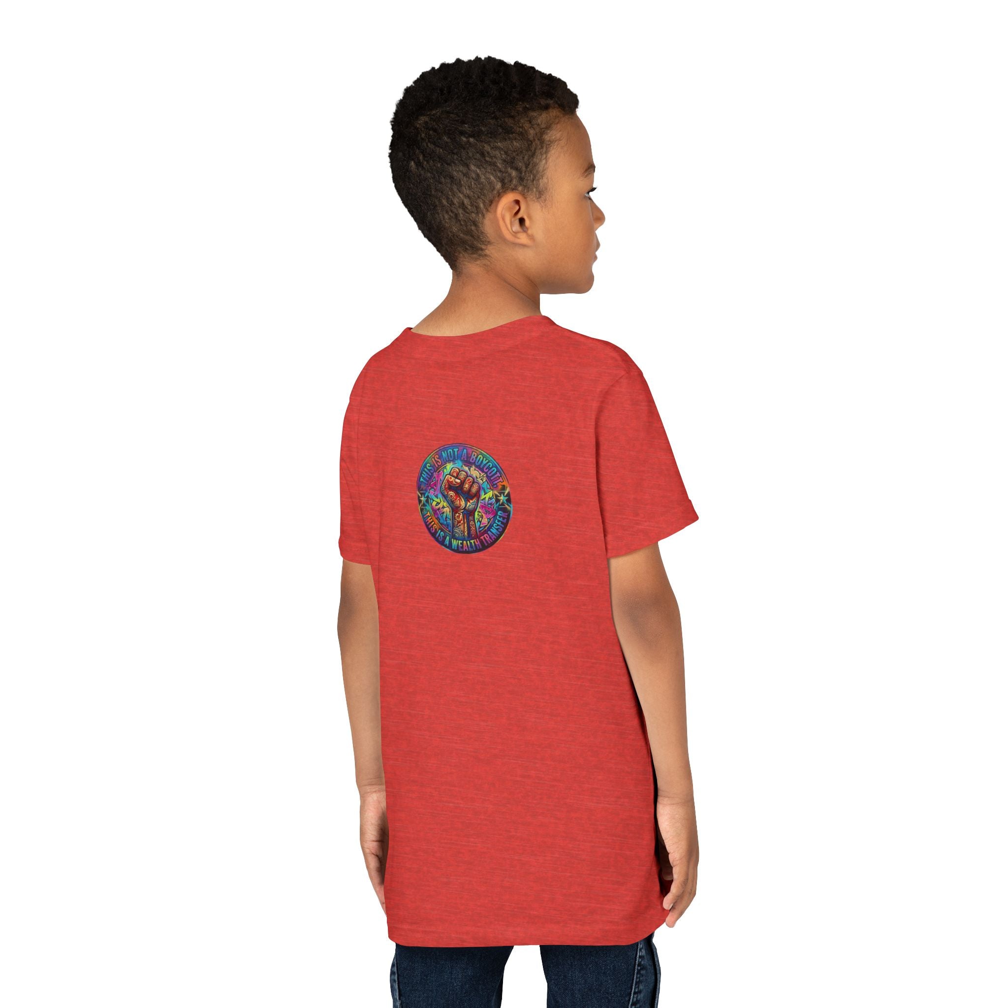 Youth Tee — “BUILD. CREATE. WIN.” Neon Builder City Design
