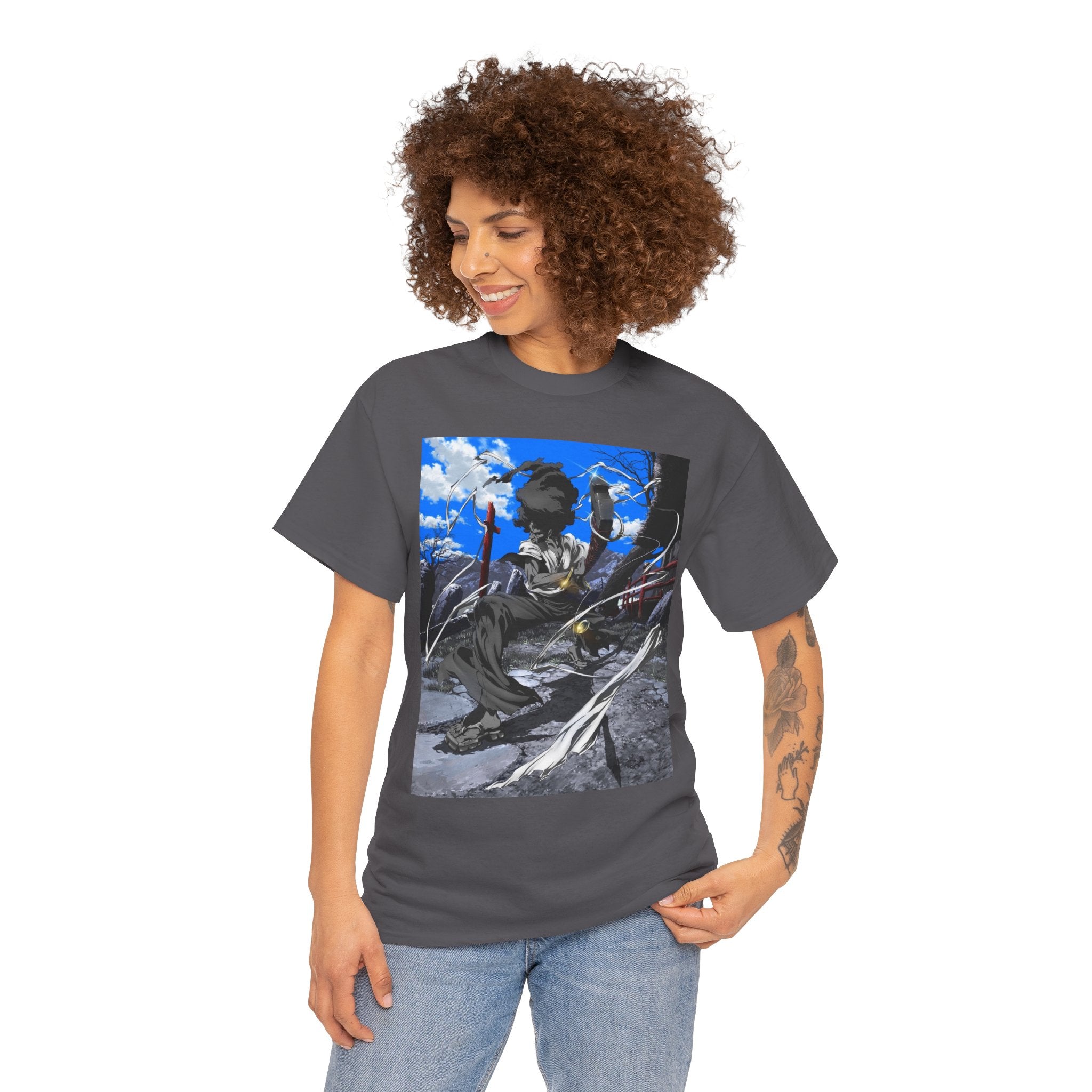 Afro Samurai Graphic Tee — Anime Streetwear T‑Shirt
