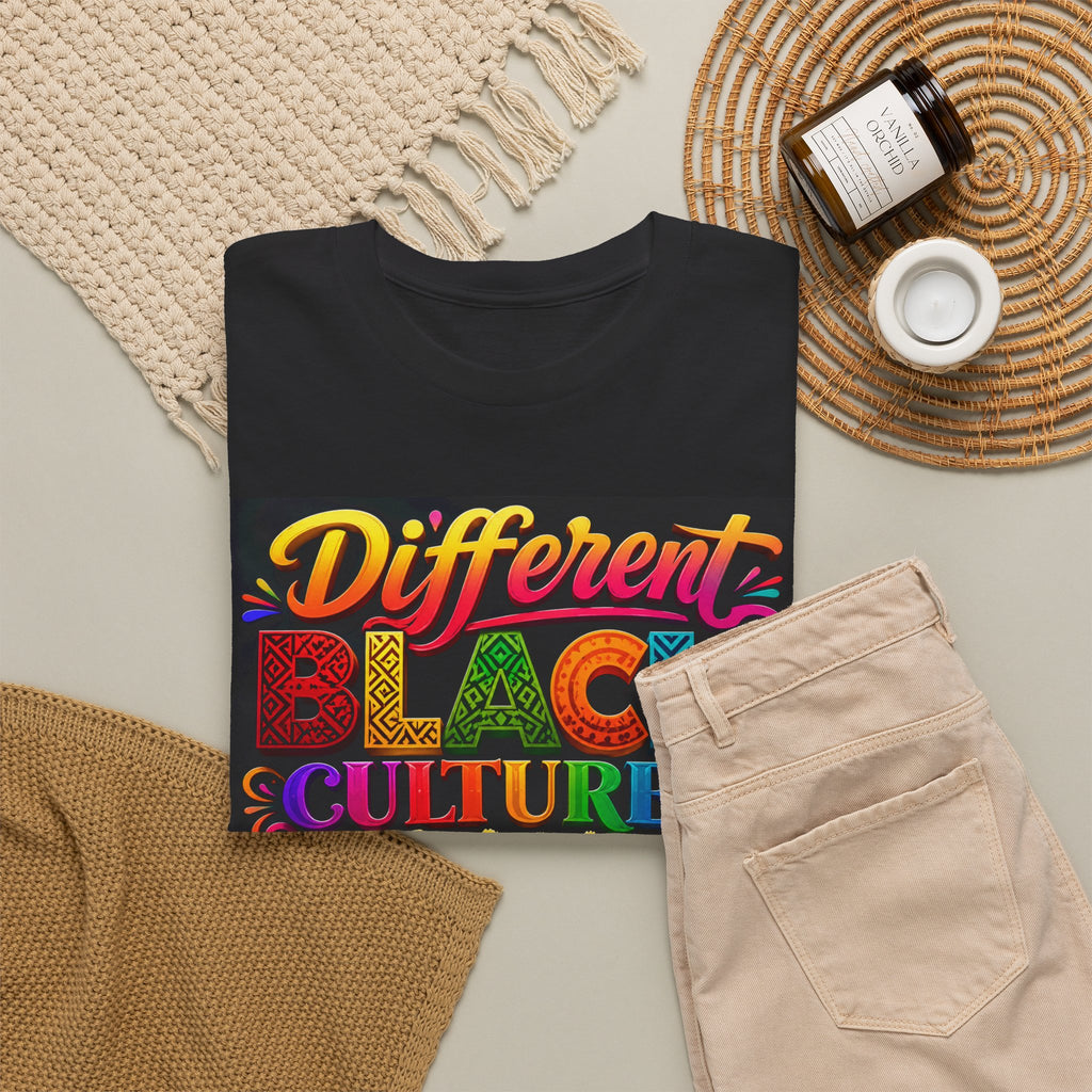 T-Shirt — Different Black Cultures, Same Black Skin Graphic Tee (Black History & Unity)