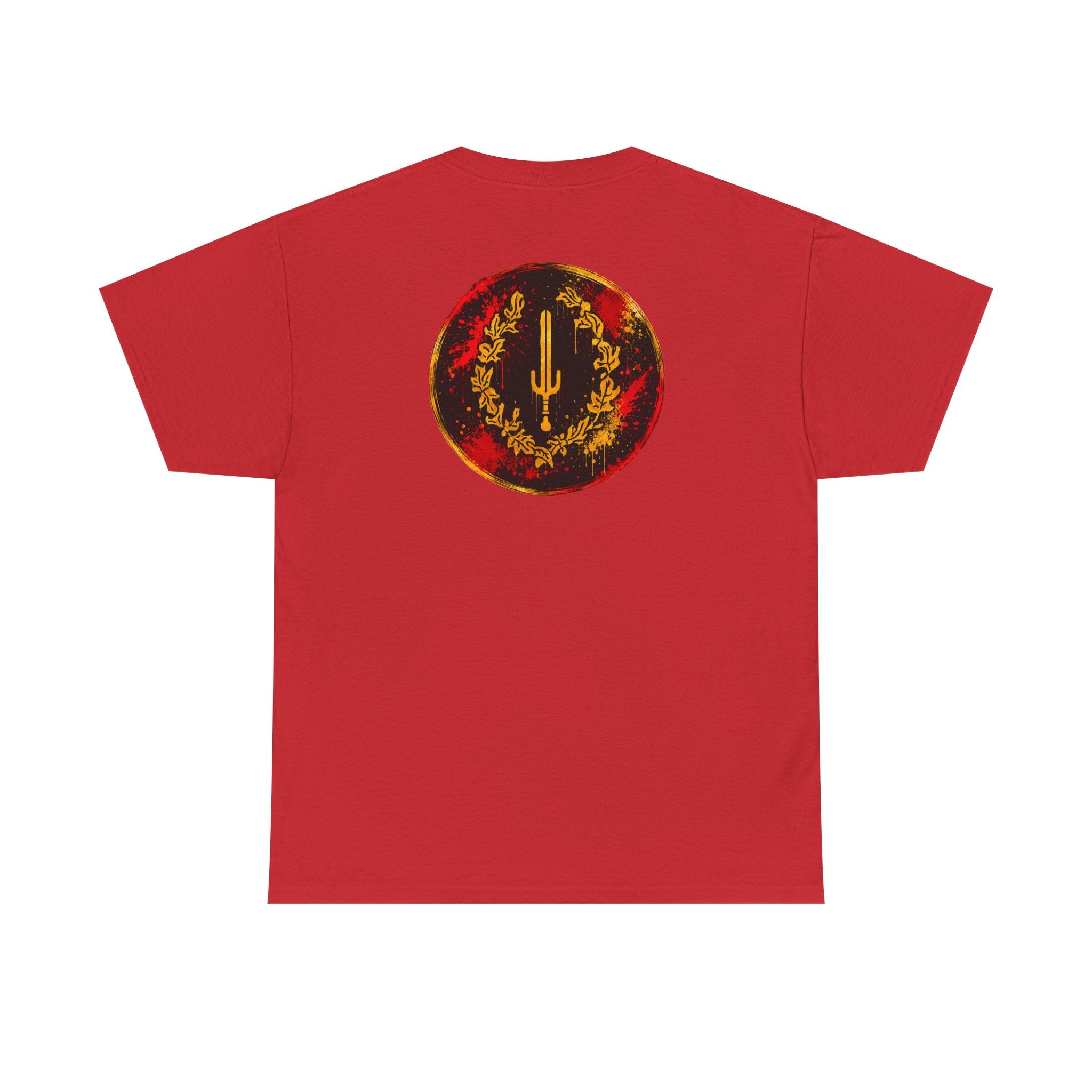 Laurel Trident Tee — Vintage Gold Emblem Graphic T-Shirt