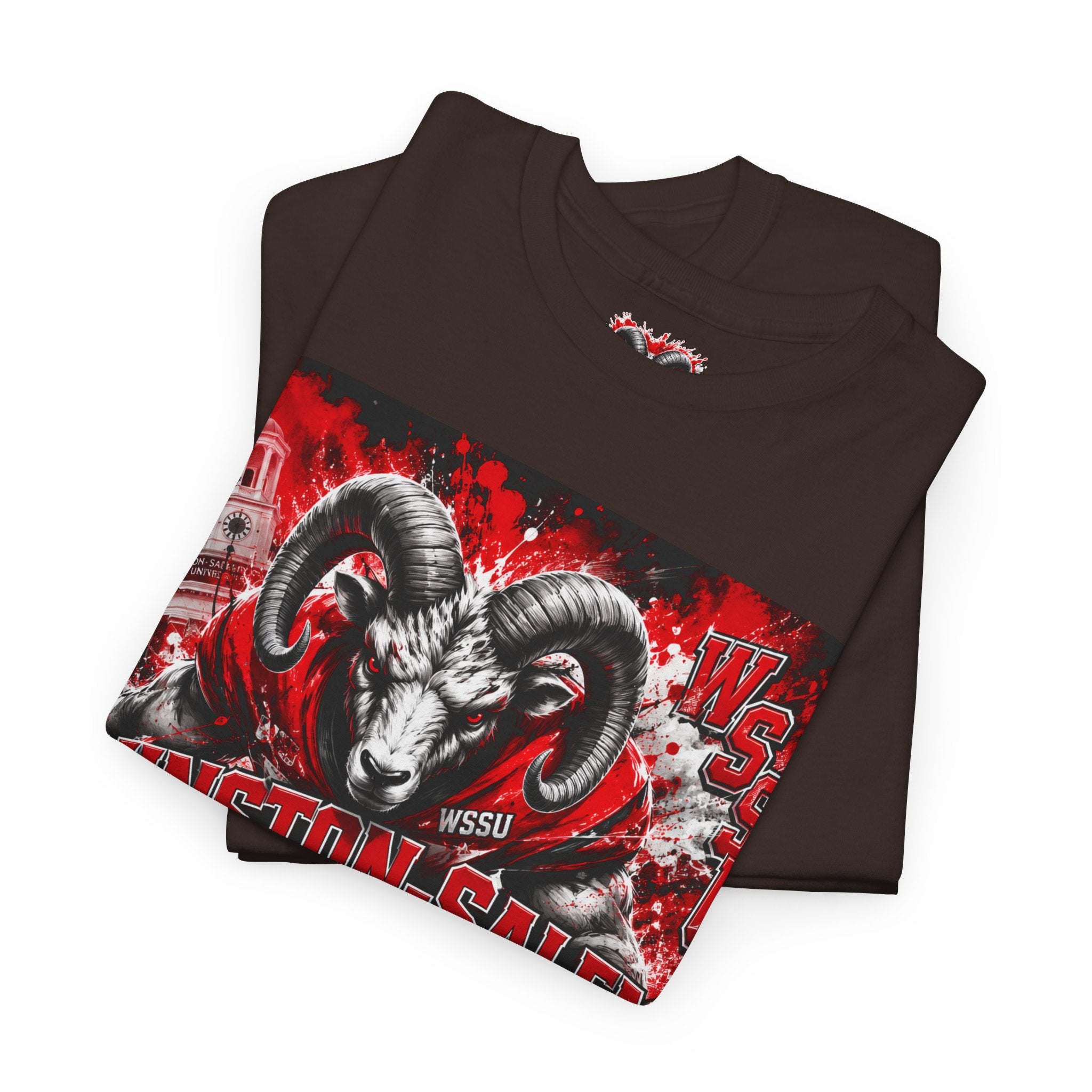 Winston‑Salem State Rams Ram Head Tee — Bold College Spirit T‑Shirt
