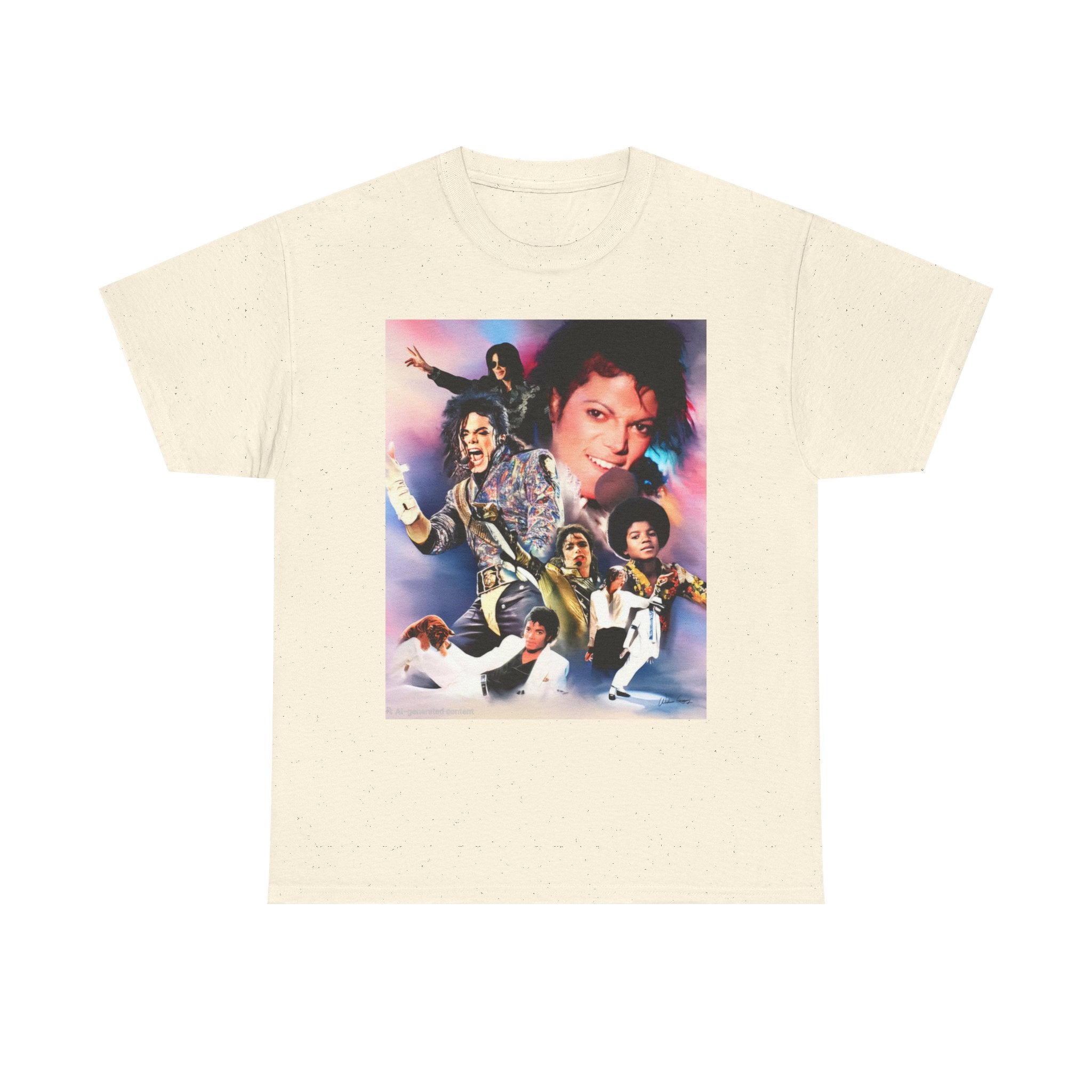 Michael Jackson Tribute Tee — Vintage Pop Collage T-Shirt