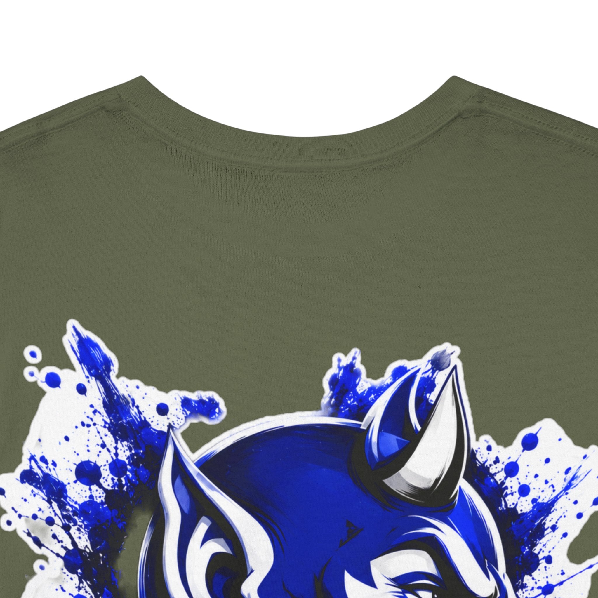 Duke Blue Devils Graphic Tee — Splatter Devil Logo T‑Shirt