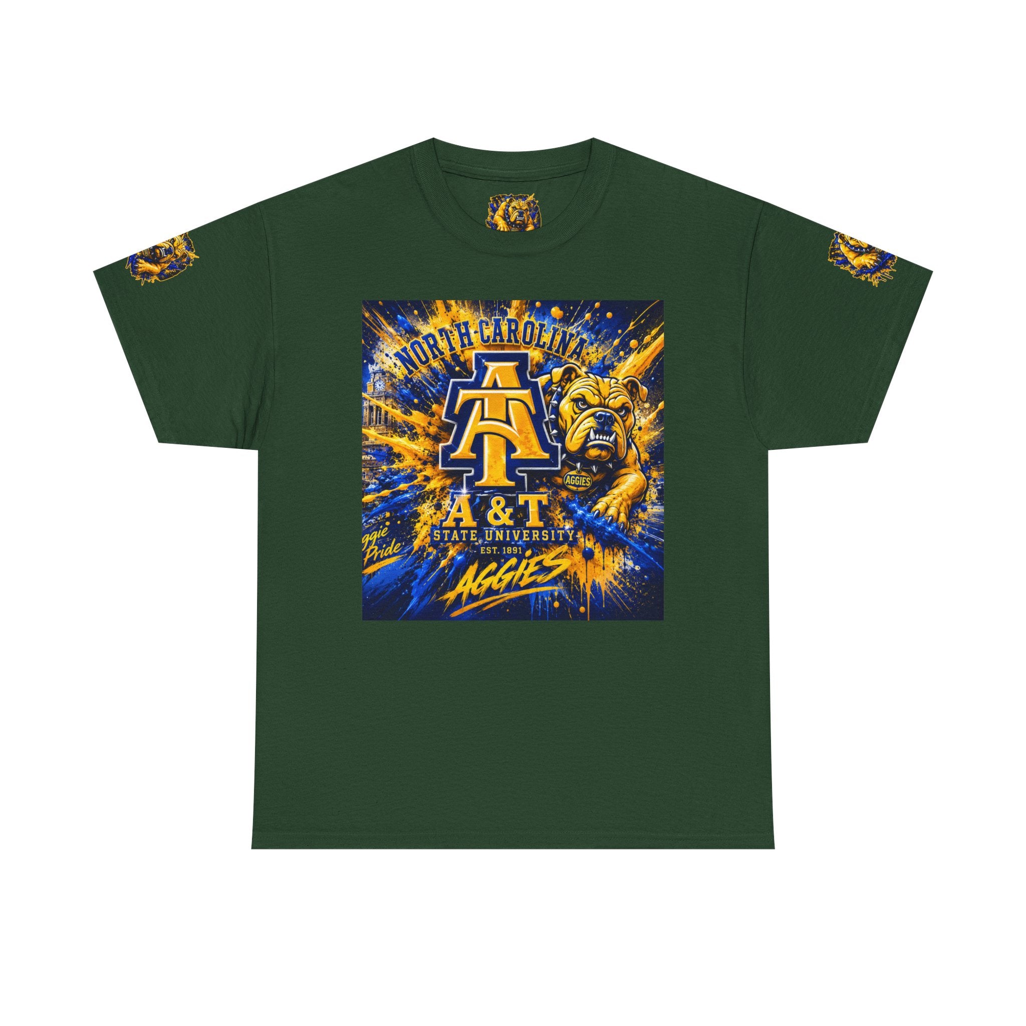 North Carolina A&T Aggies Bulldog T-Shirt — A&T Logo College Tee