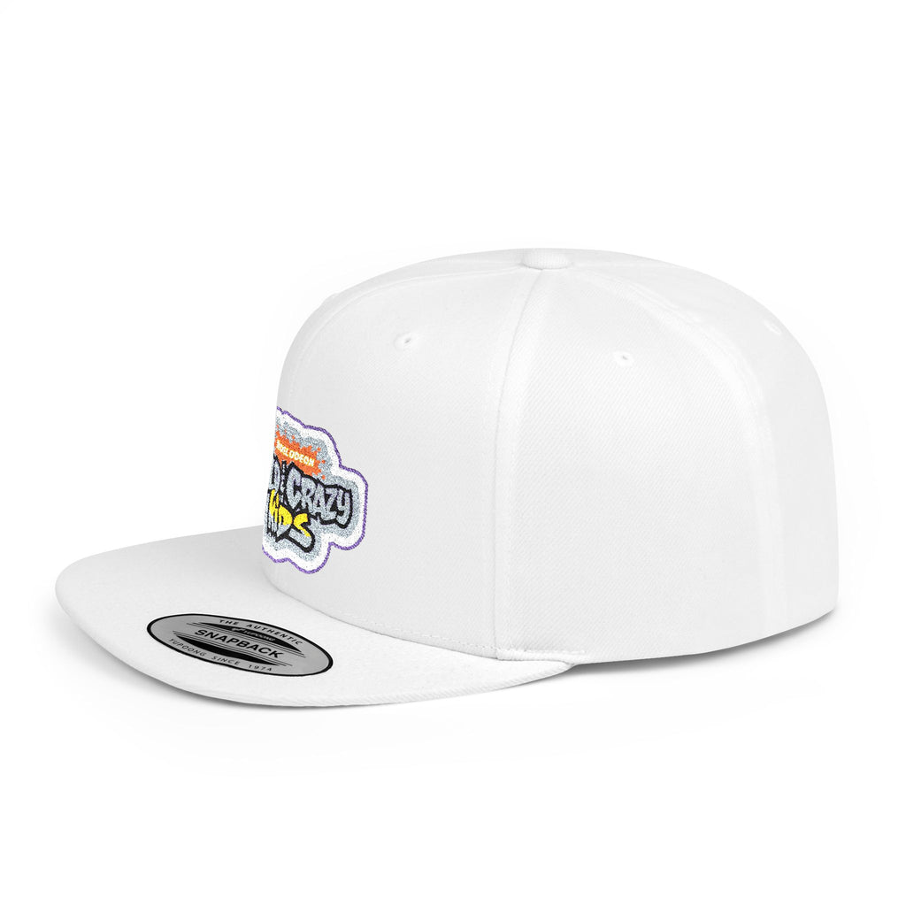 Flat Bill Snapback Hat — 'Neighborhood Vibes' Embroidered Patch Cap