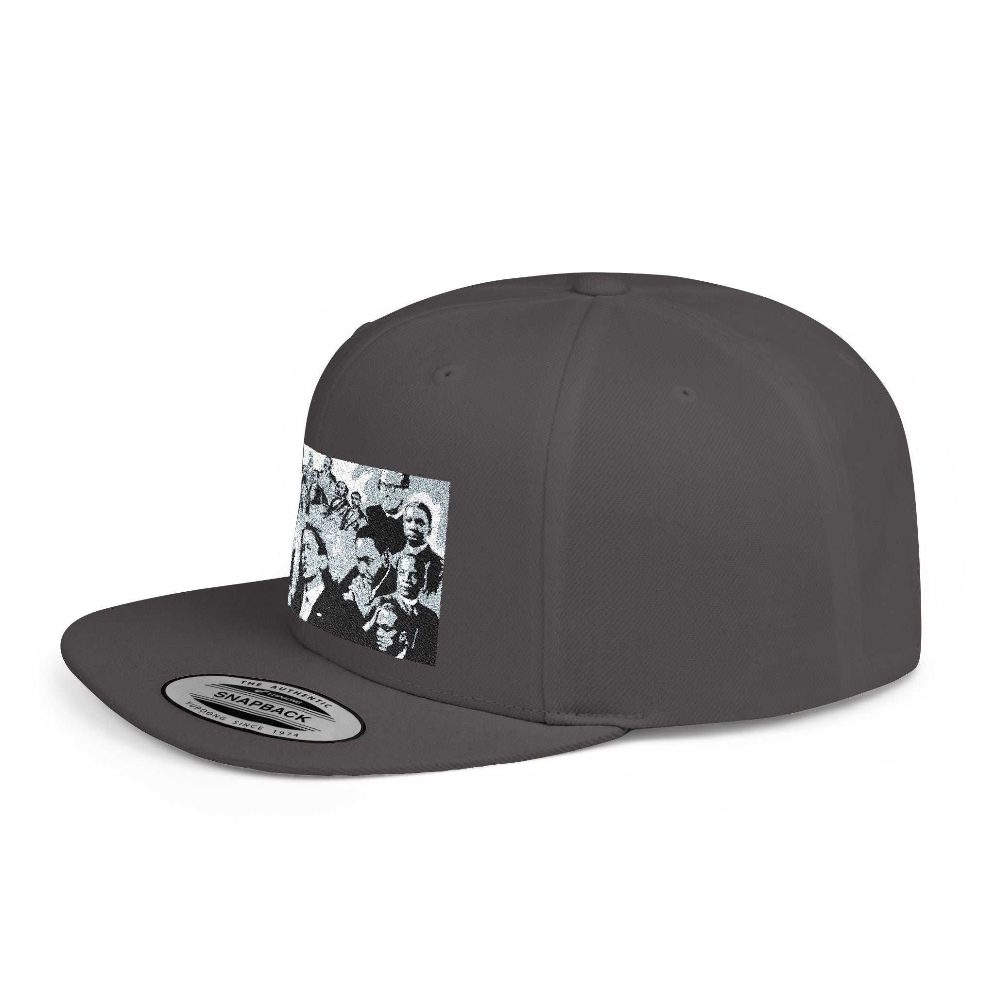 Copy of Reggae Vibes Flat Bill Snapback Hat — Colorful Rasta Music Patch