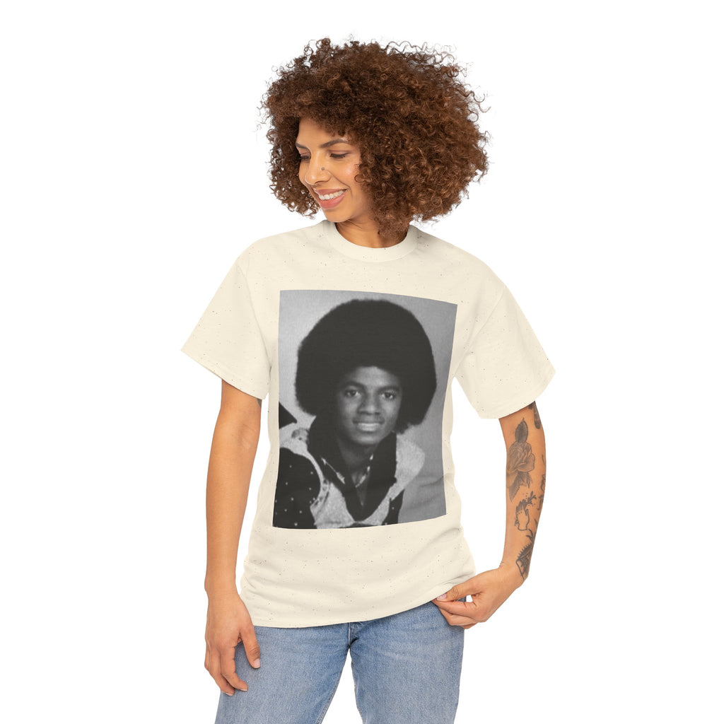 Graphic Tee — Retro Portrait Front with Black Power Fist Back