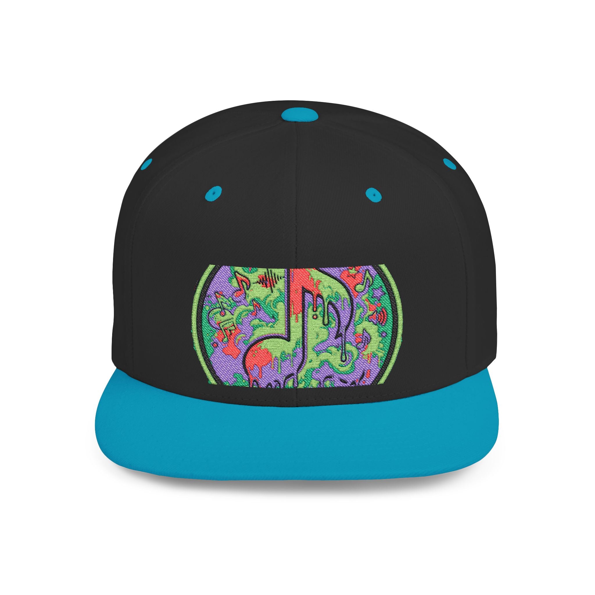 Copy of Copy of Flat Bill Snapback Hat — Retro Dance Crew Graphic Cap
