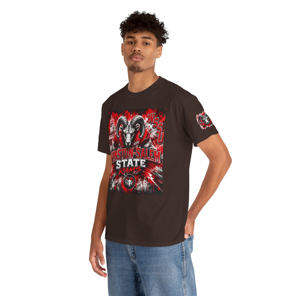 Winston‑Salem State Rams Ram Head Tee — Bold College Spirit T‑Shirt