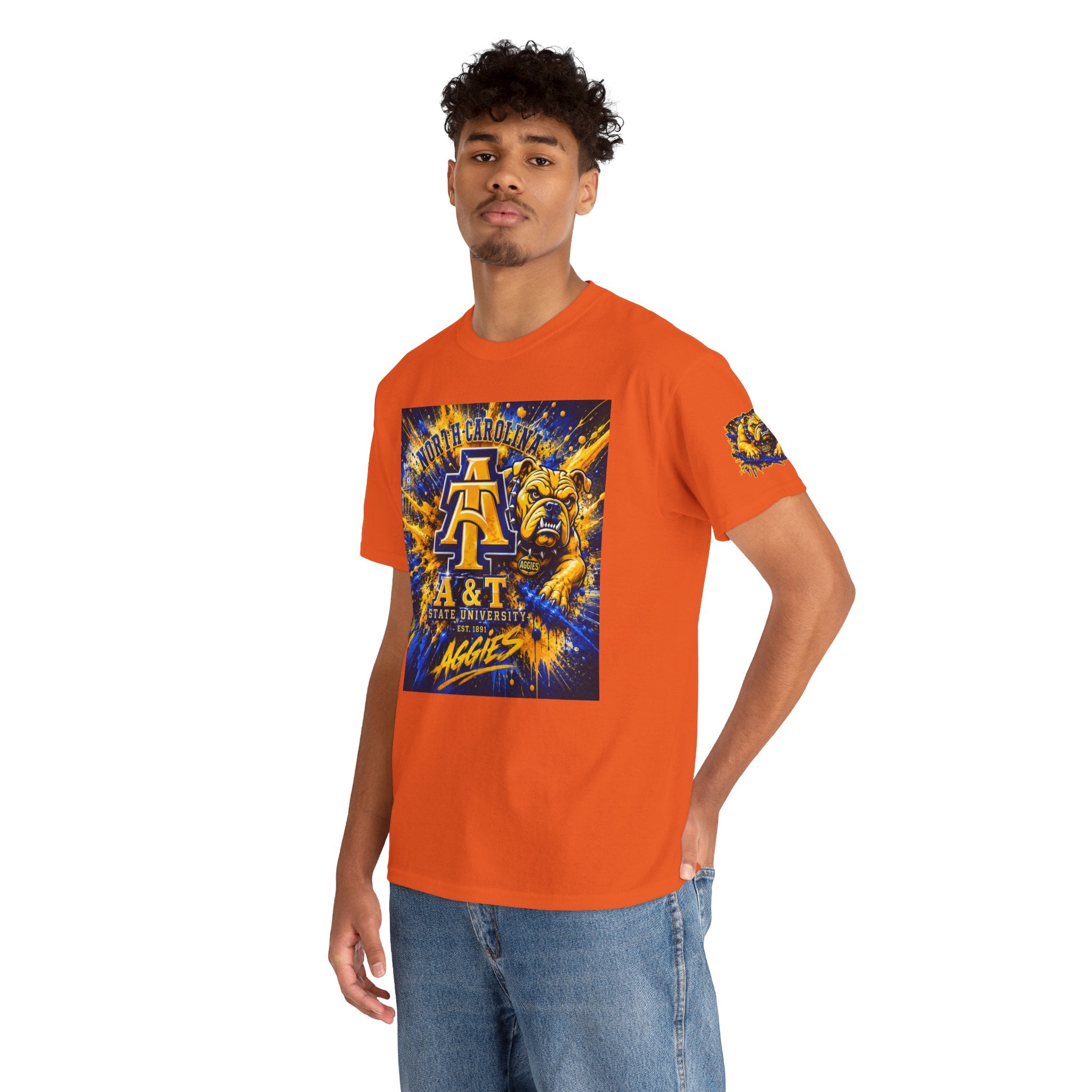 North Carolina A&T Aggies Bulldog T-Shirt — A&T Logo College Tee