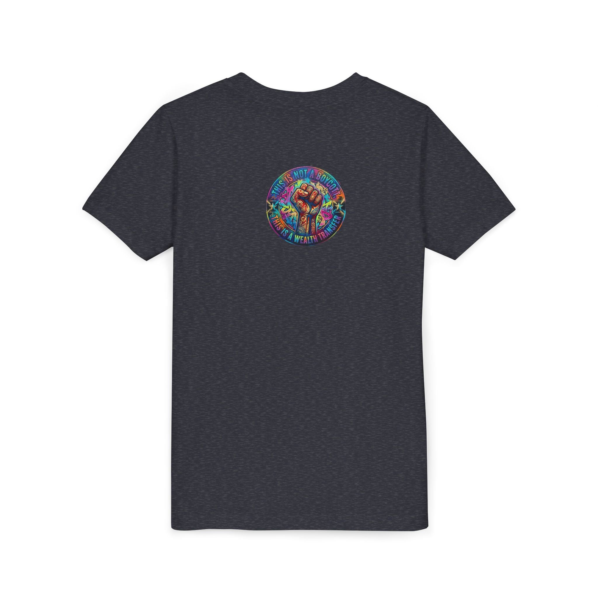 Youth Tee — “BUILD. CREATE. WIN.” Neon Builder City Design