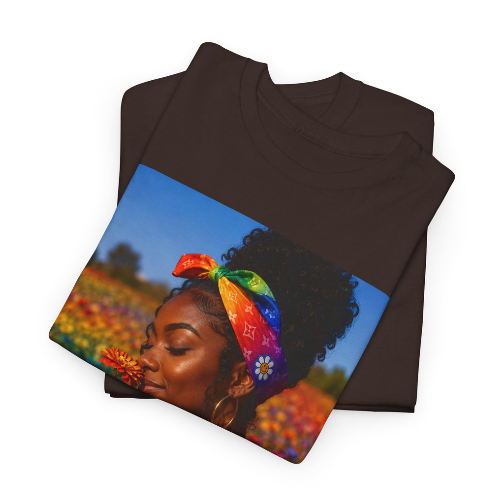 T-Shirt — Rainbow Empowerment Portrait Tee ("This Is Not A Boycott, This Is A Human Transaction")