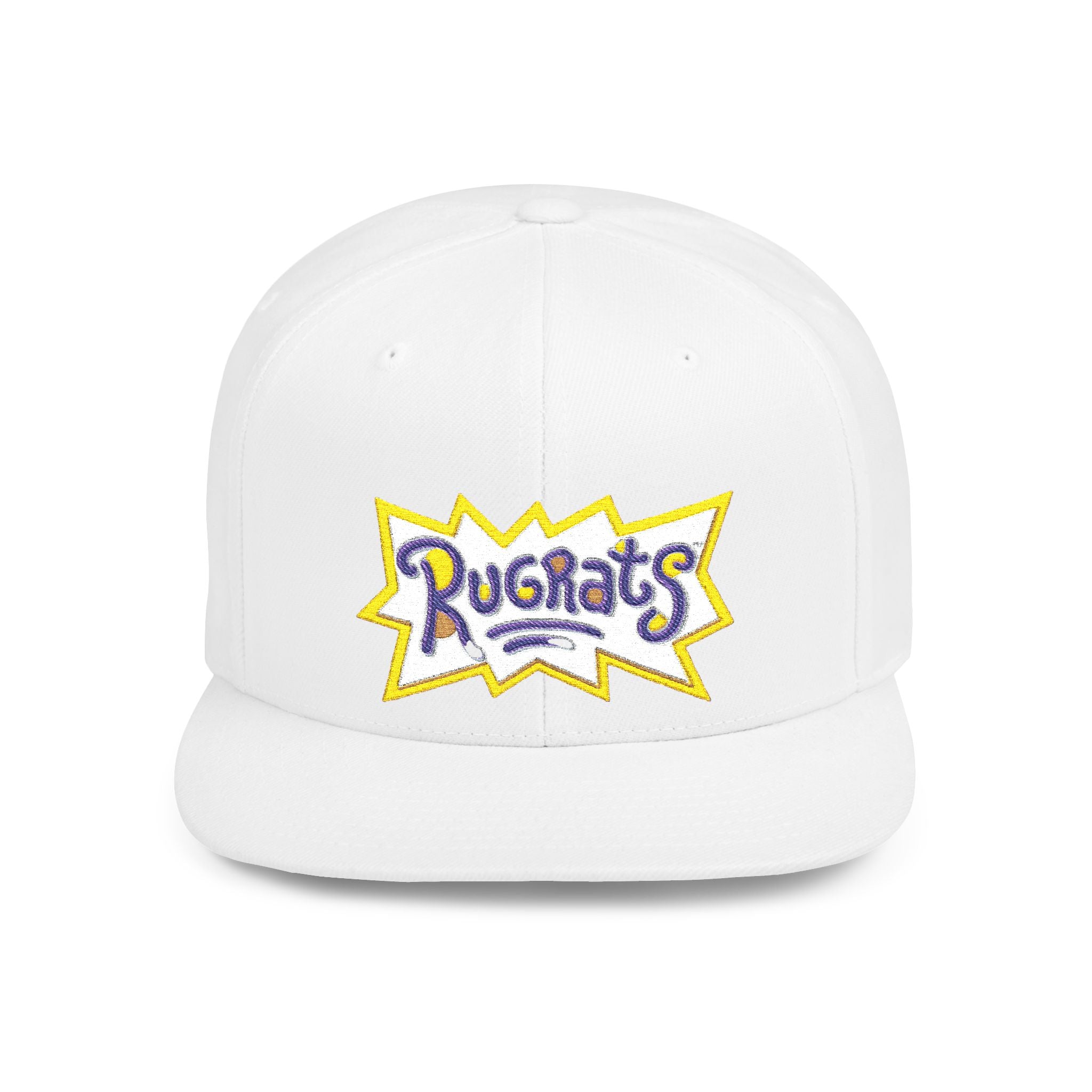 Snapback Hat — Retro 'Rugrats' Logo Flat Bill Cap
