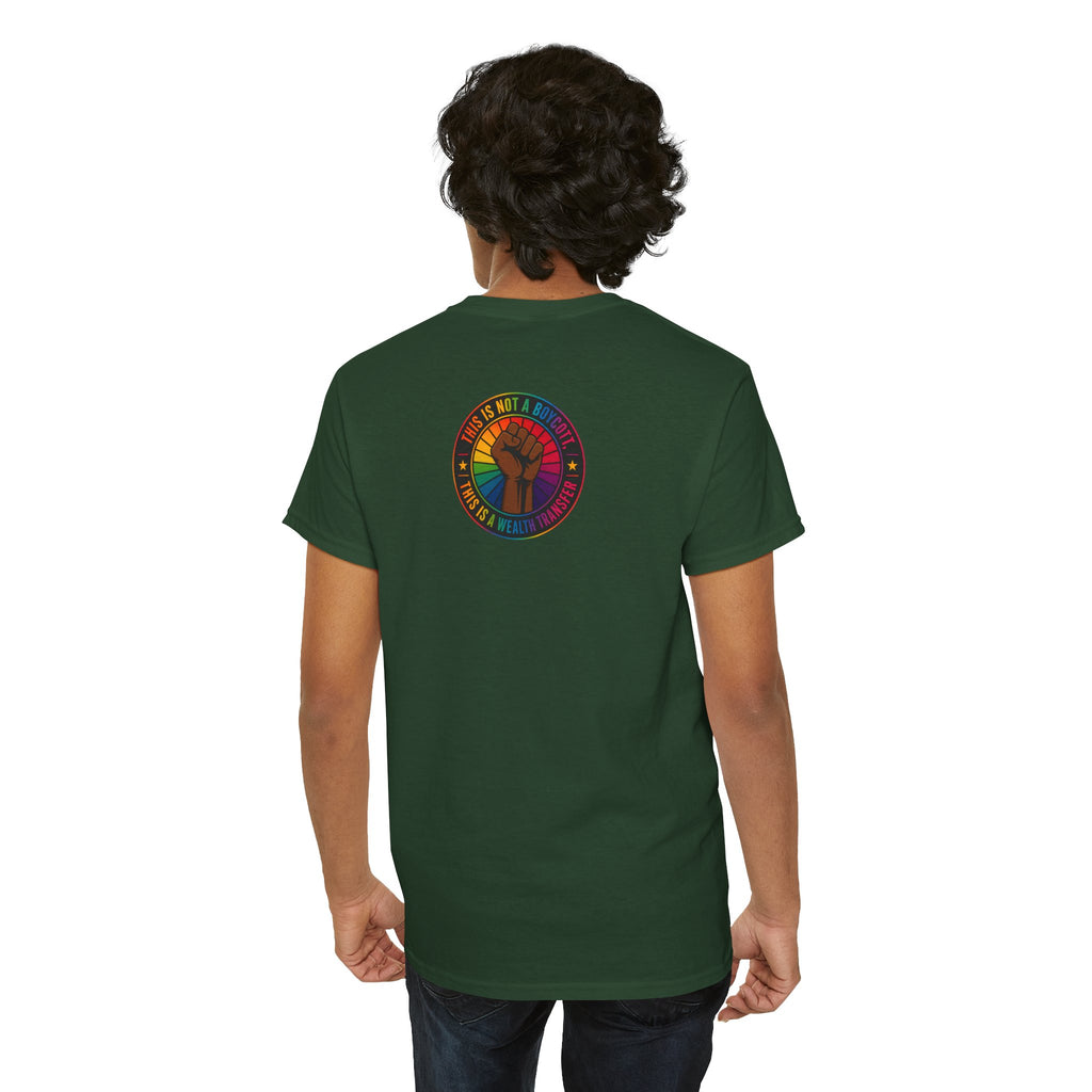 Blackout Graphic Tee — Urban Comic Poster Design with Back Fist Logo
