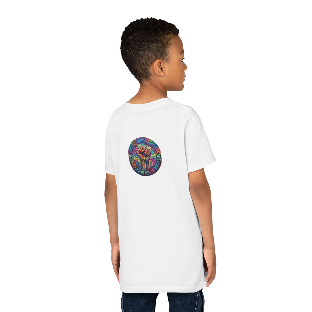 Retro Pixel Explosion Youth Tee — Smiling Avatar, Hearts, Gems & Controllers