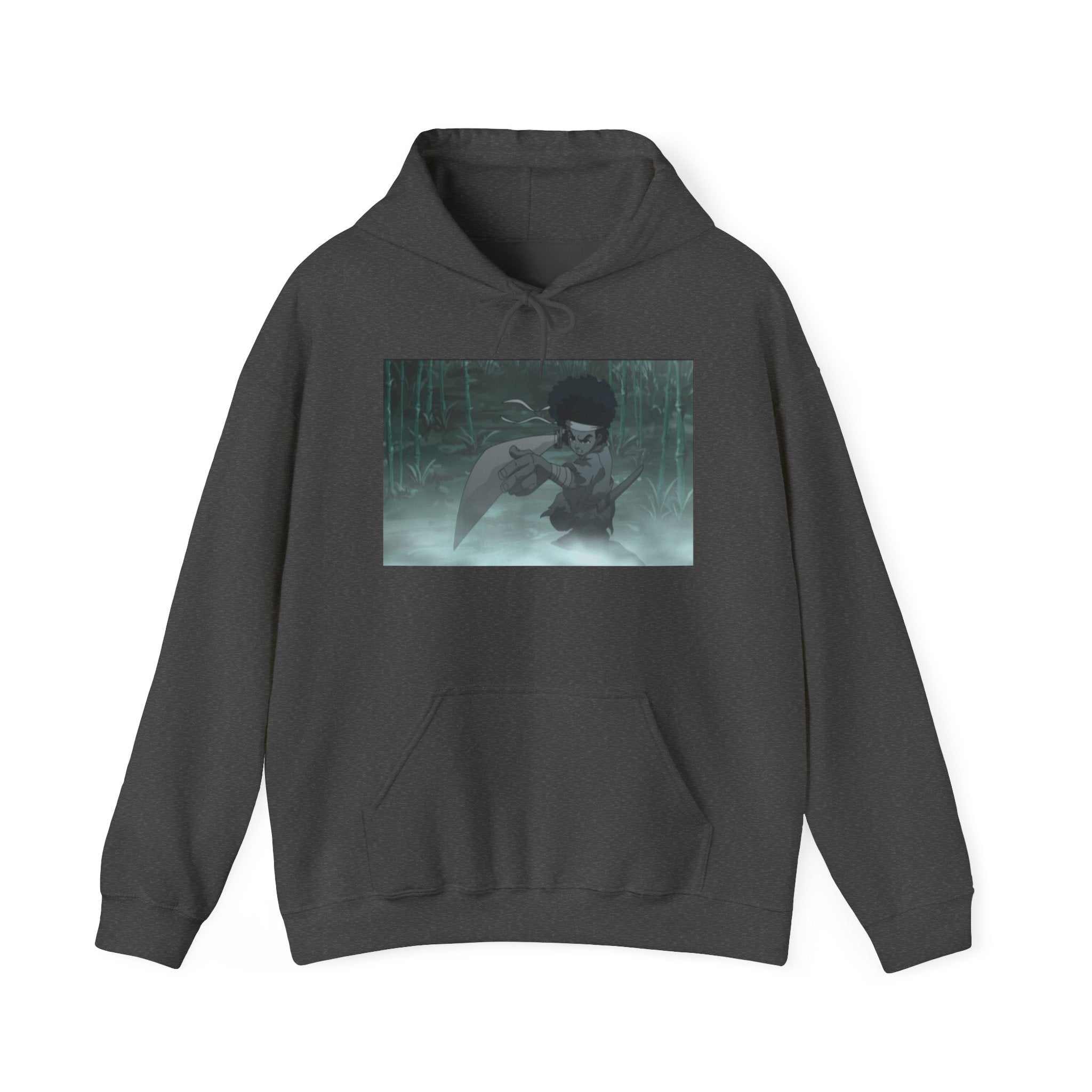 Moody Forest Angel Hoodie — Ethereal Wings Graphic Sweatshirt