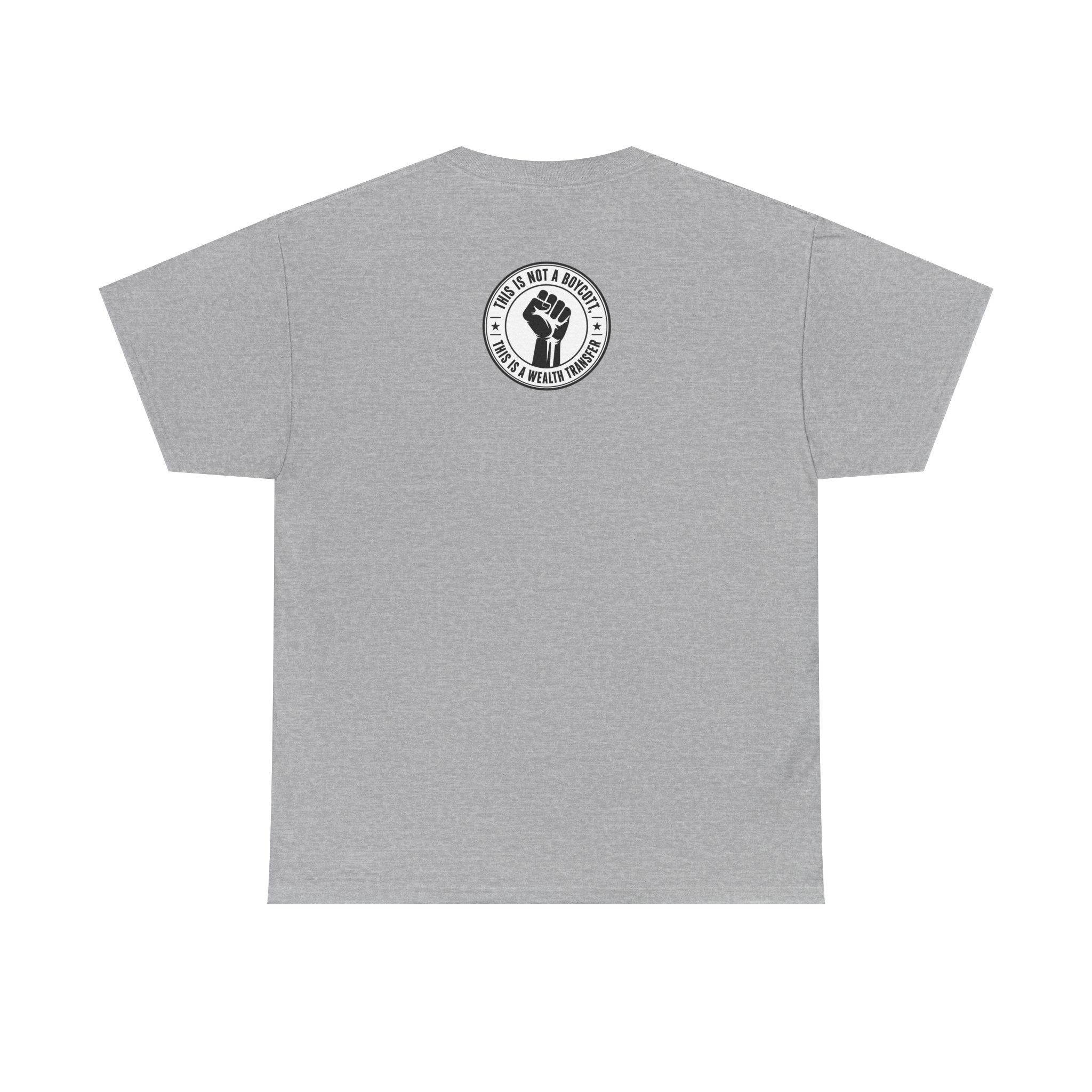 Graphic Tee — Retro Portrait Front with Black Power Fist Back