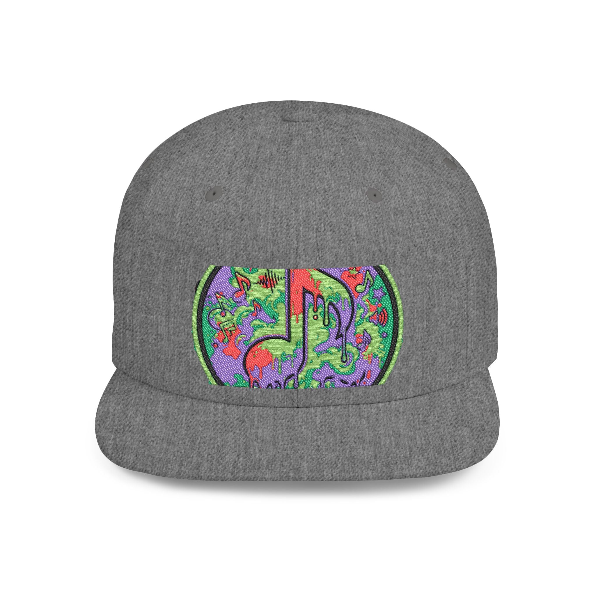Copy of Copy of Flat Bill Snapback Hat — Retro Dance Crew Graphic Cap