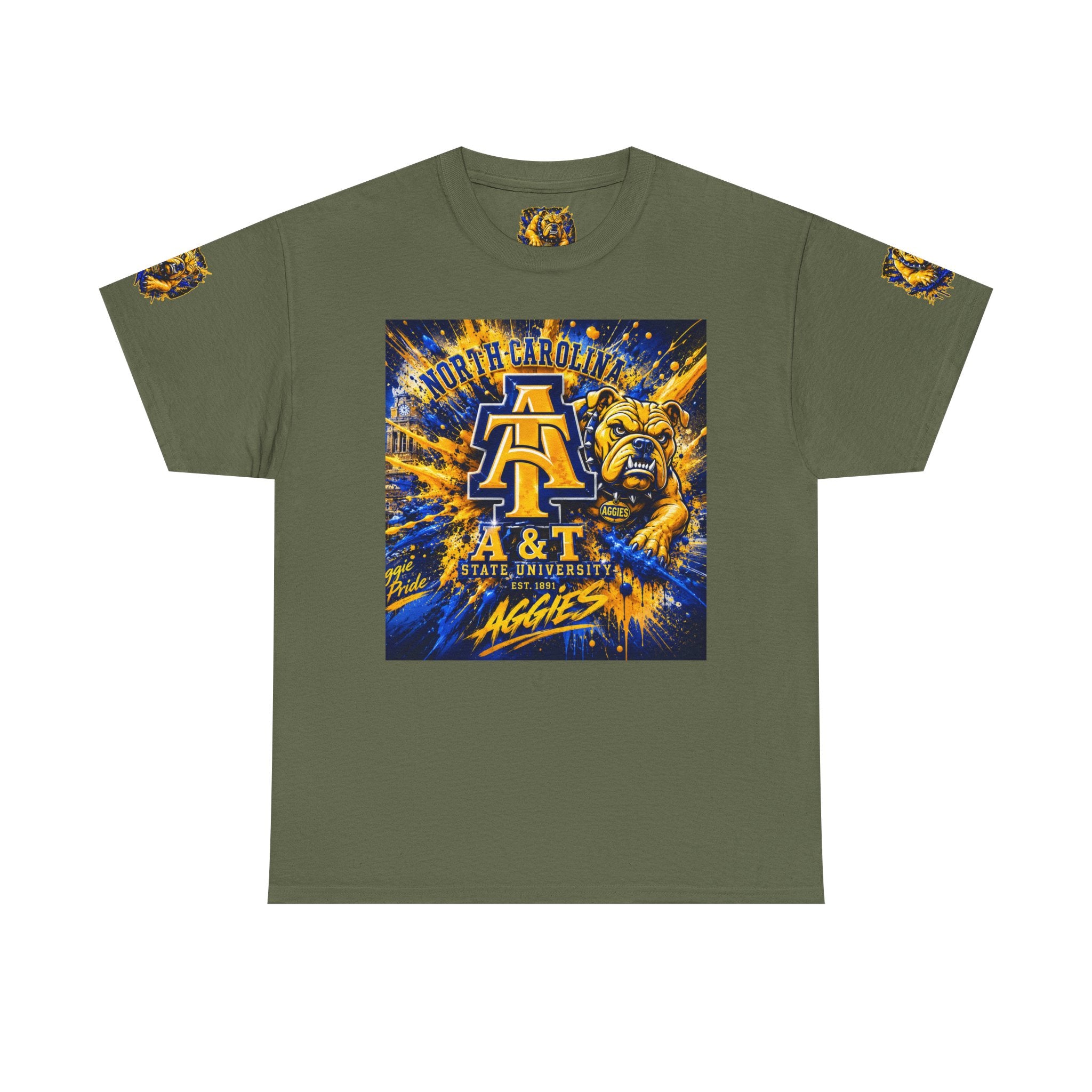 North Carolina A&T Aggies Bulldog T-Shirt — A&T Logo College Tee