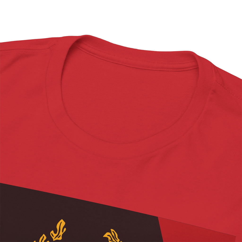 Laurel Trident Tee — Vintage Gold Emblem Graphic T-Shirt
