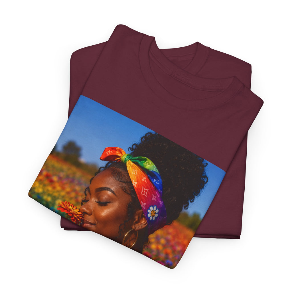 T-Shirt — Rainbow Empowerment Portrait Tee ("This Is Not A Boycott, This Is A Human Transaction")