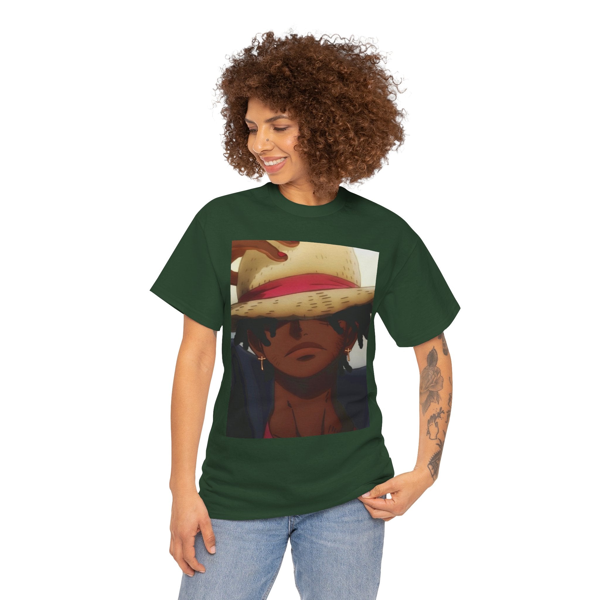 One Piece Luffy Straw Hat T‑Shirt — Anime Pirate Crew Graphic Tee