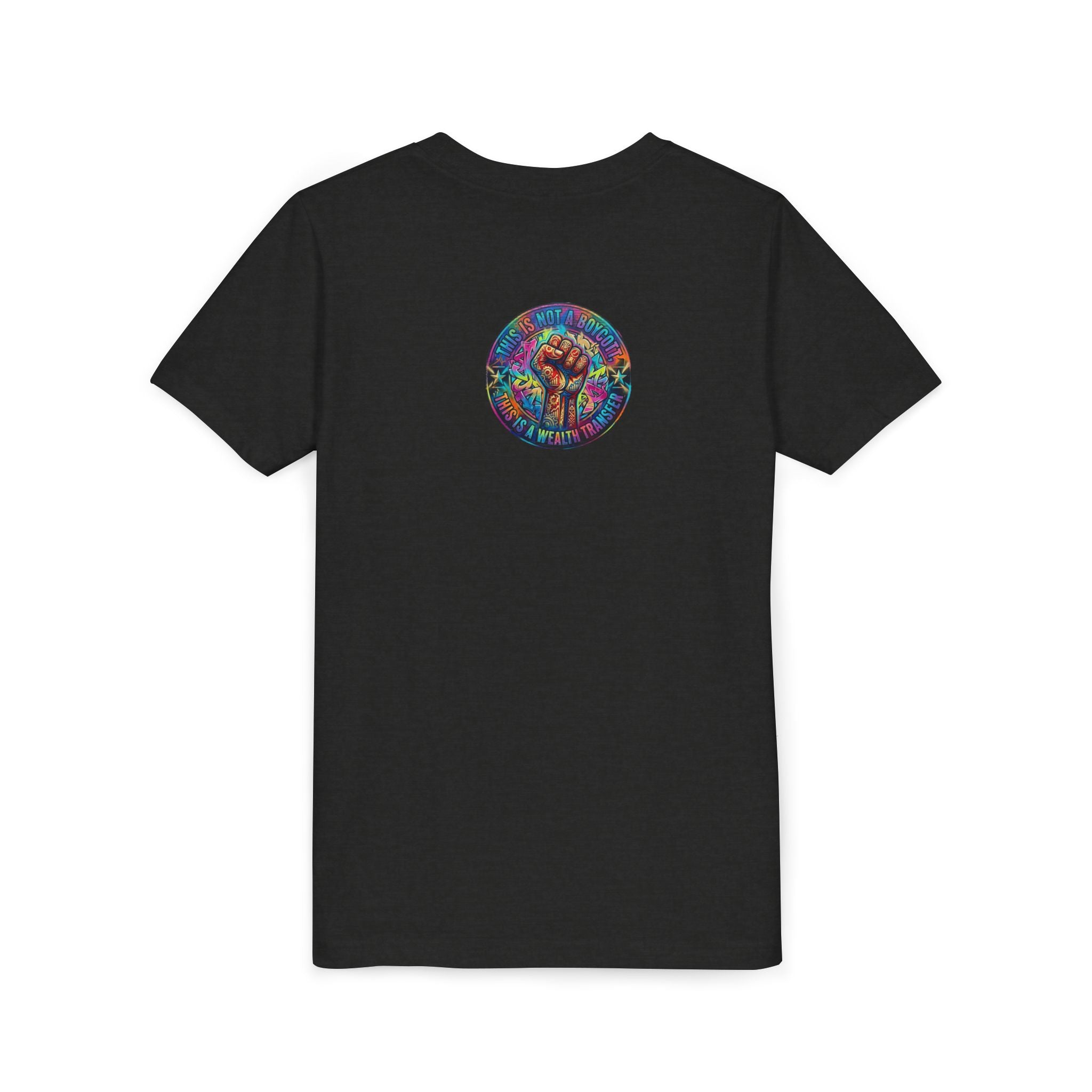 Youth Tee — “BUILD. CREATE. WIN.” Neon Builder City Design
