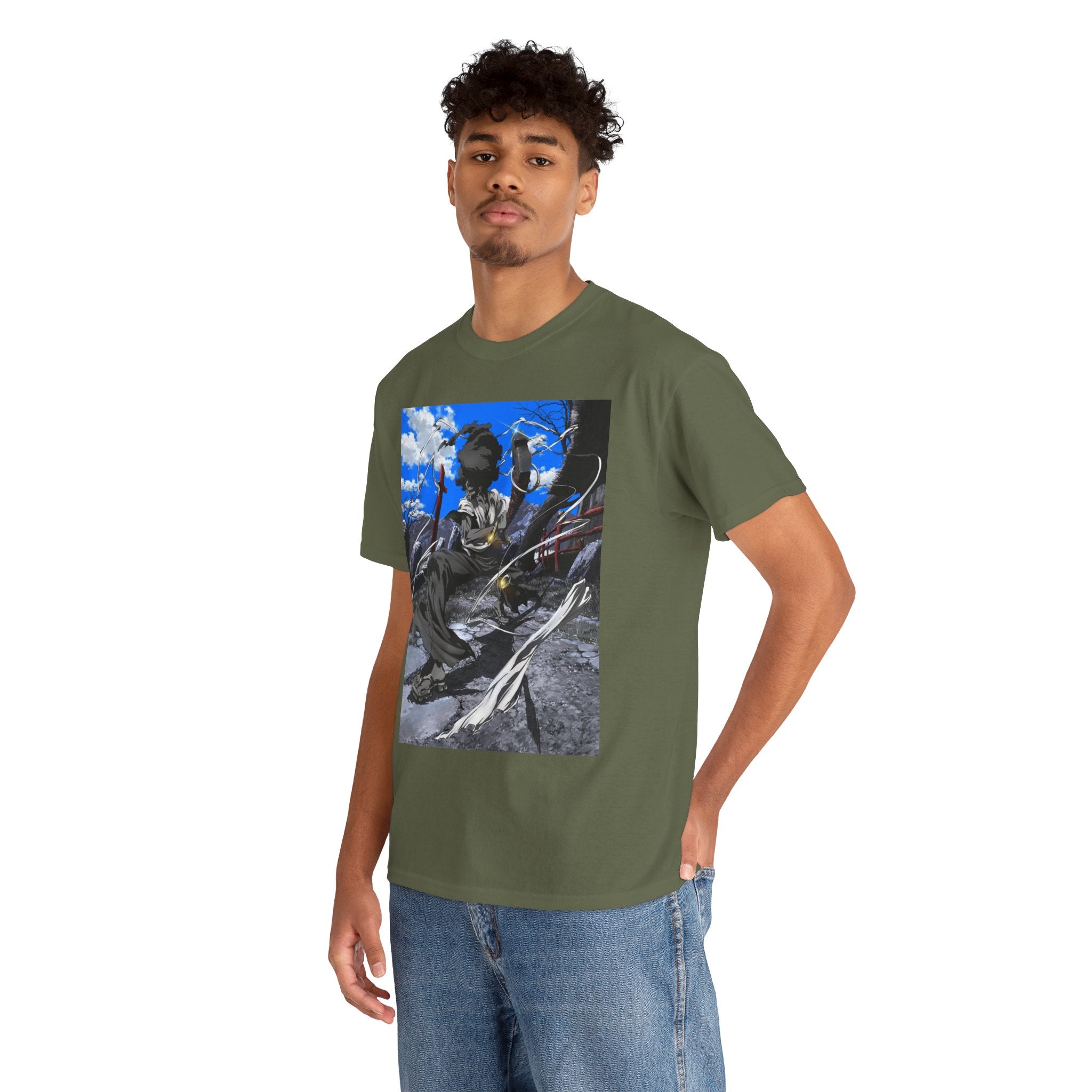 Afro Samurai Graphic Tee — Anime Streetwear T‑Shirt